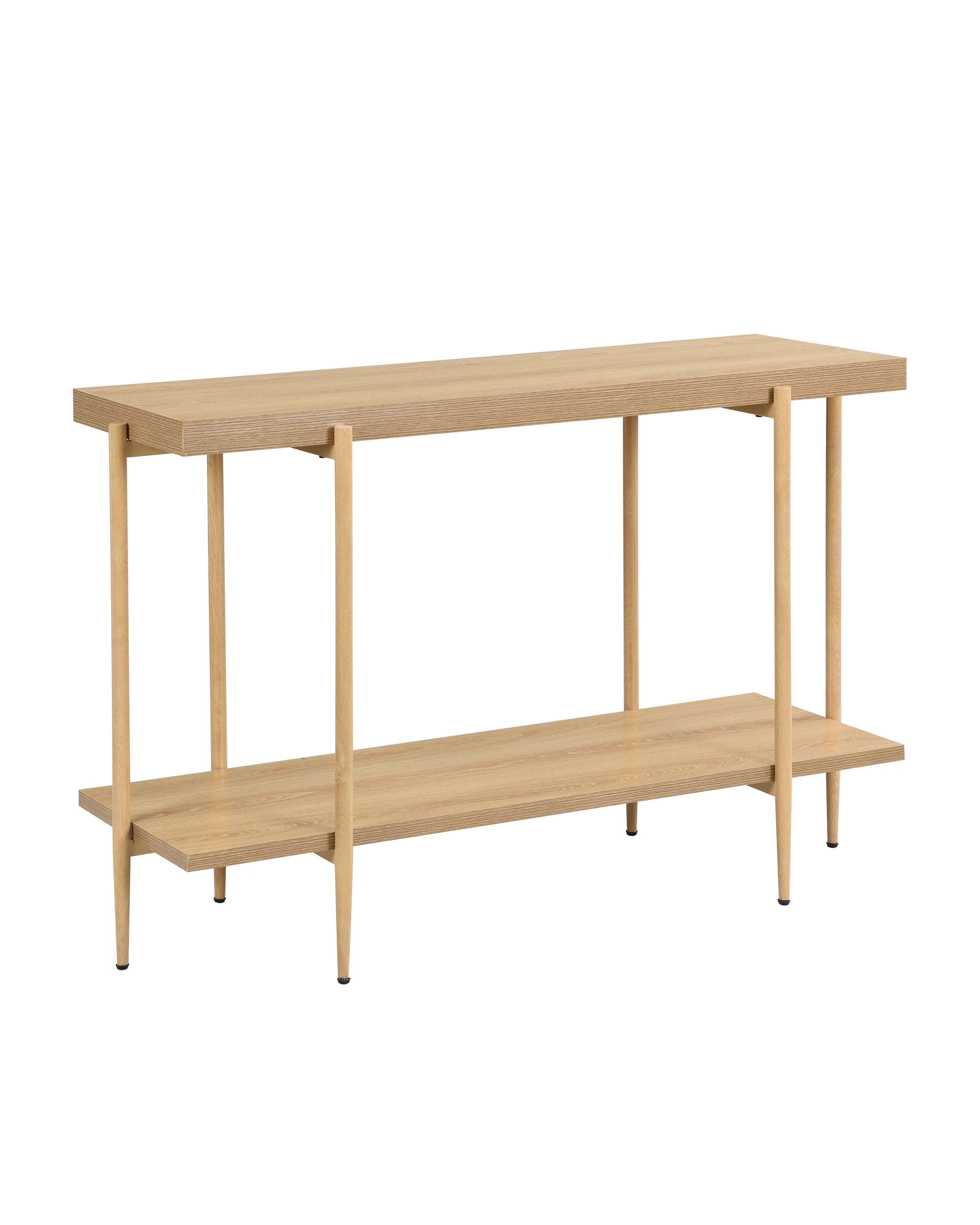 4 IHOMDEC MDF Console Sofa Table - Brown, 4 of 10
