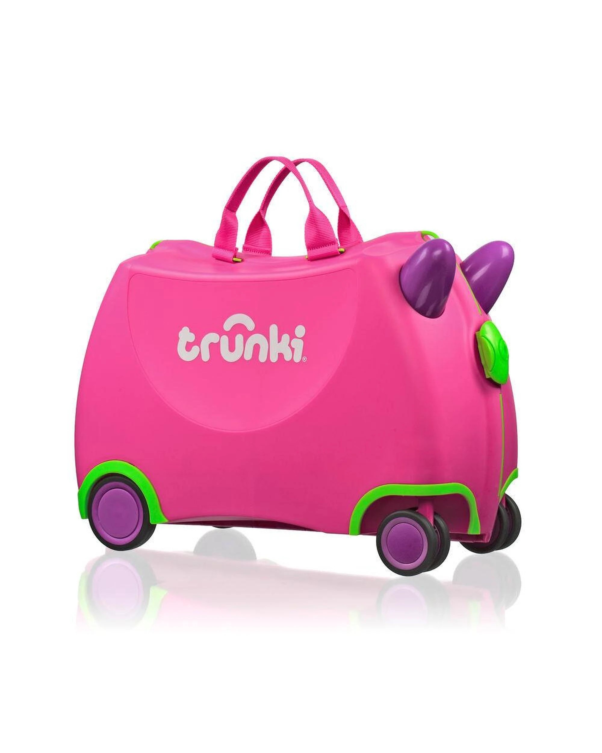 1 Trunki Glide Ride on Luggage Kids Suitcase Toy Box Trixie, 1 of 8