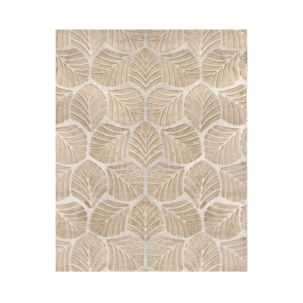 1 Marlow Machine Washable Floor Rug High-Low Textured Golden Leaf, 1 of 8