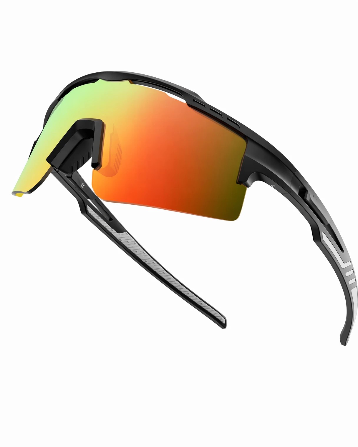 1 OutdoorMaster Adult Polarized UV400 TR90 Sunglasses for Cycling Sports - Black, 1 of 5