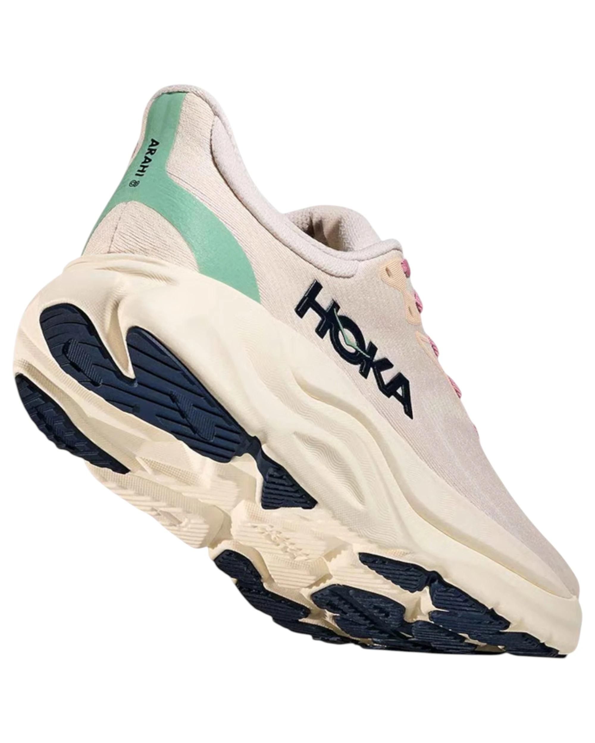 2 Hoka Womens Arahi 8 Athletic Running Shoes ROSE CREAM, 2 of 8