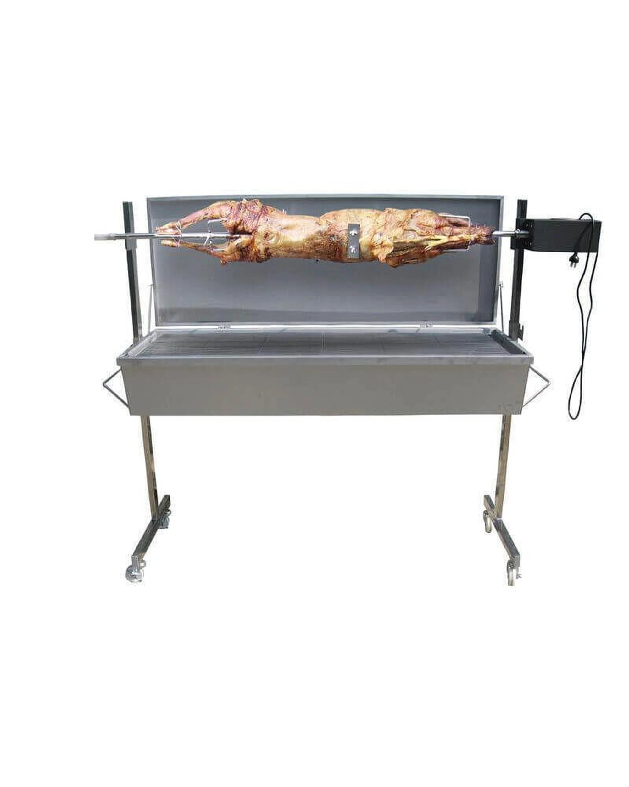 8 Flaming Coals Stainless Steel Warrior Spit Roaster - 60kg Capacity, 8 of 10