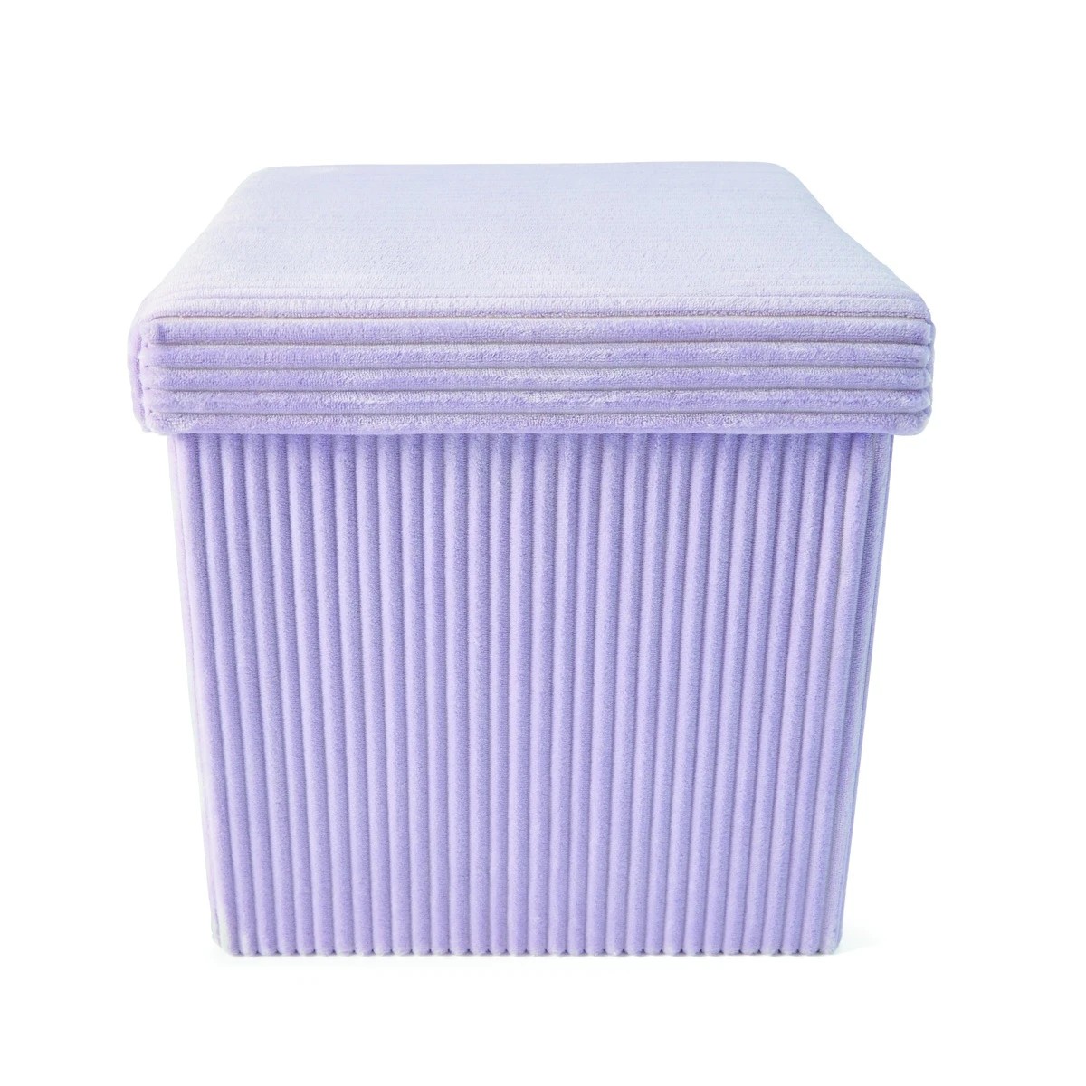 5 Square Storage Ottoman - Purple, 5 of 10