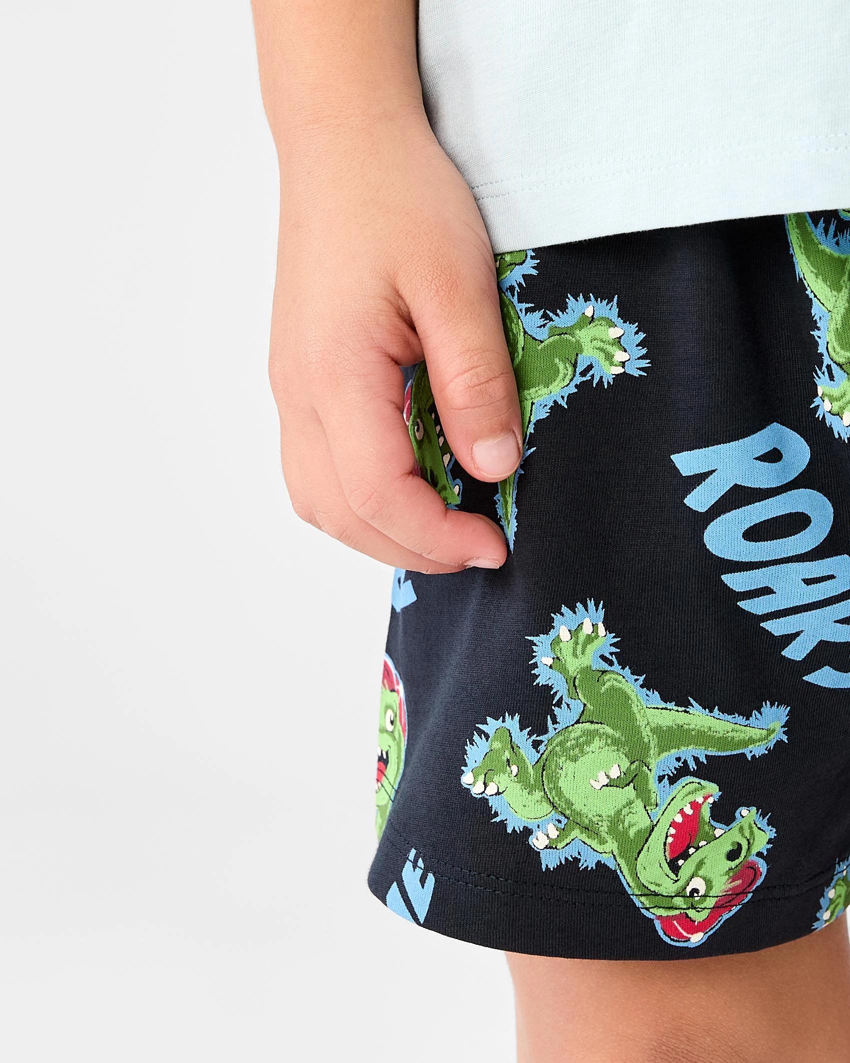 6 Mini Me Pyjama Set Blu Dino, 6 of 8