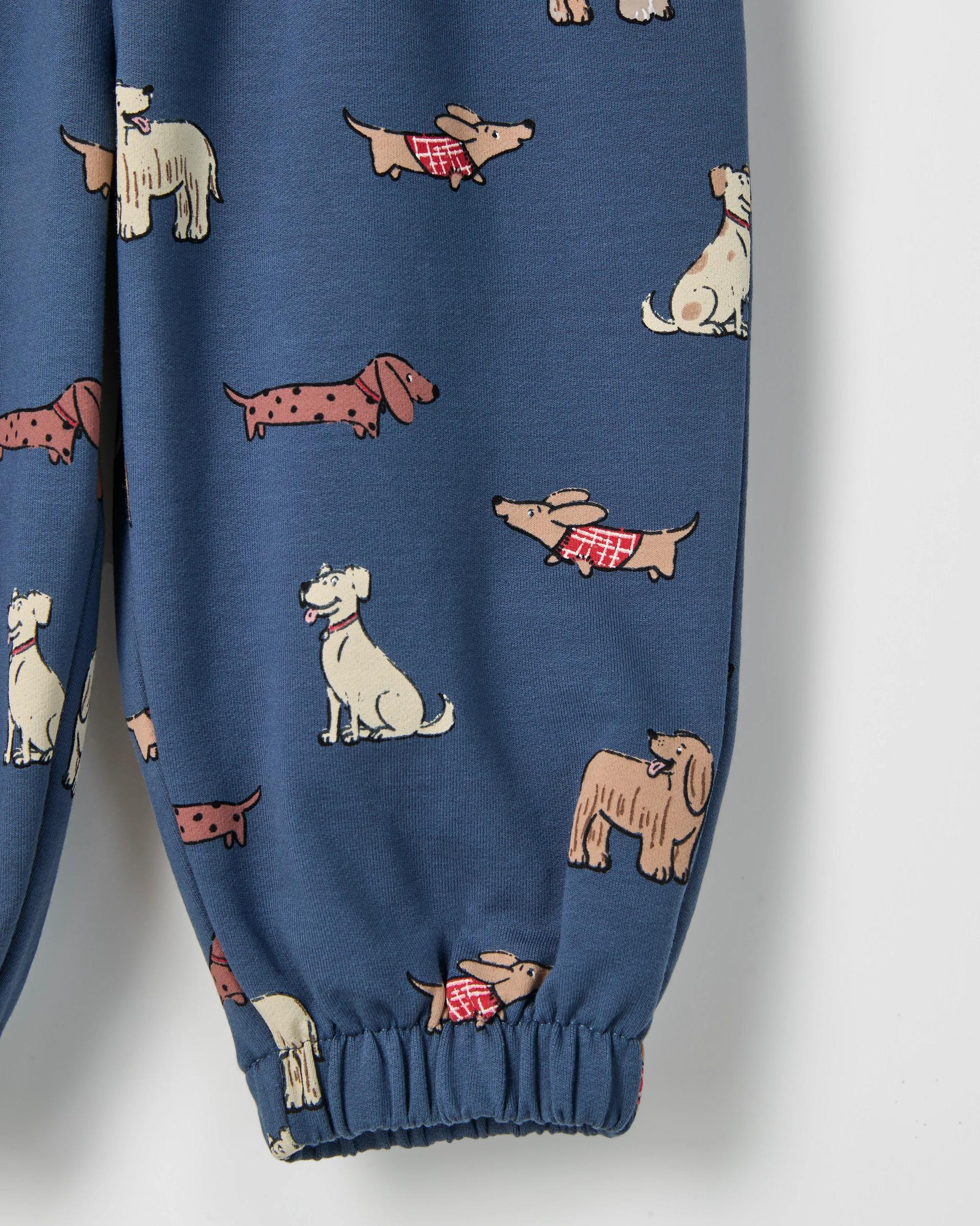 3 Target Baby Baby Organic Cotton Fleece Sweat Top & Pants Set PUPPIES, 3 of 3