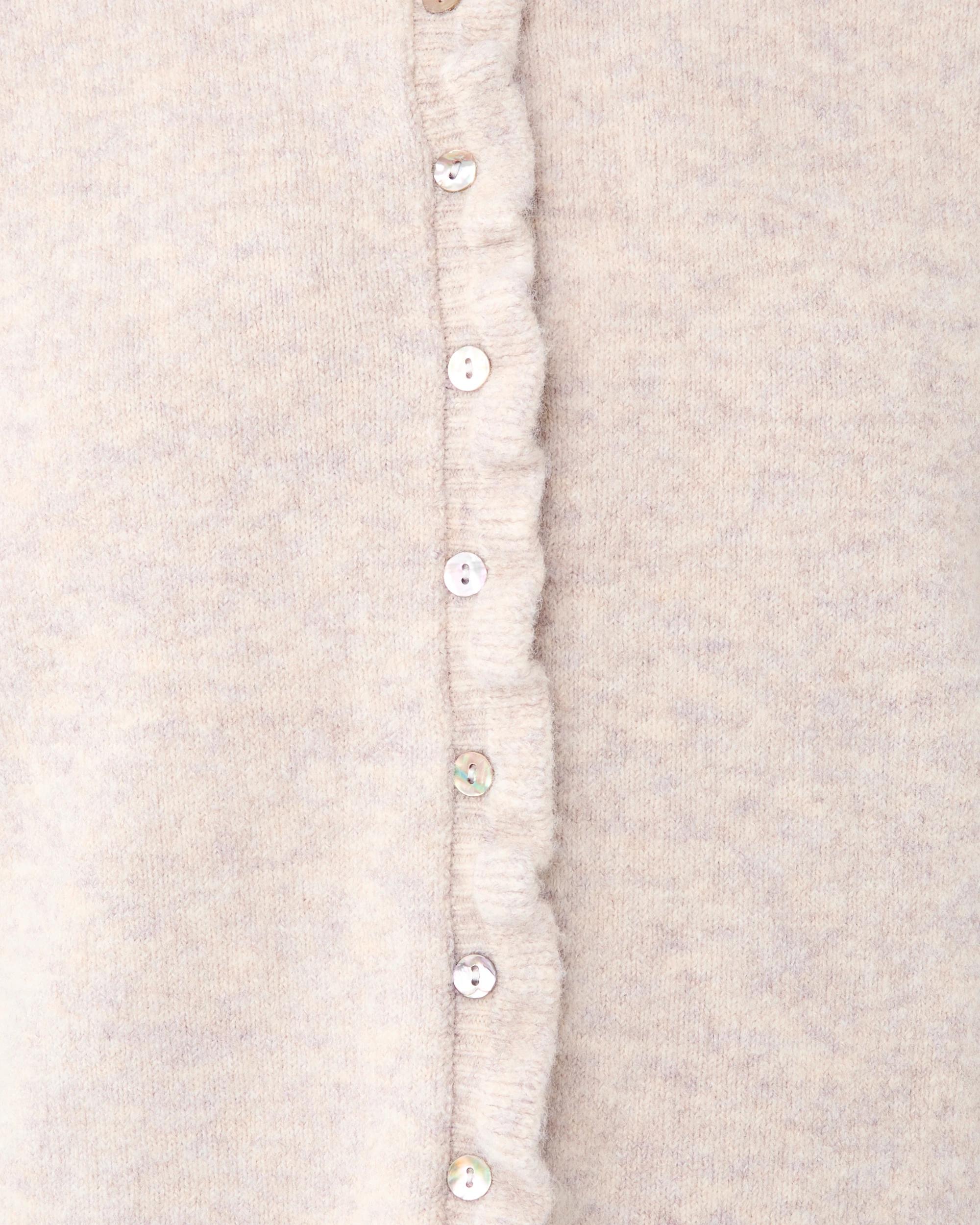 4 Frill Hem Cardigan Bge Otml, 4 of 5