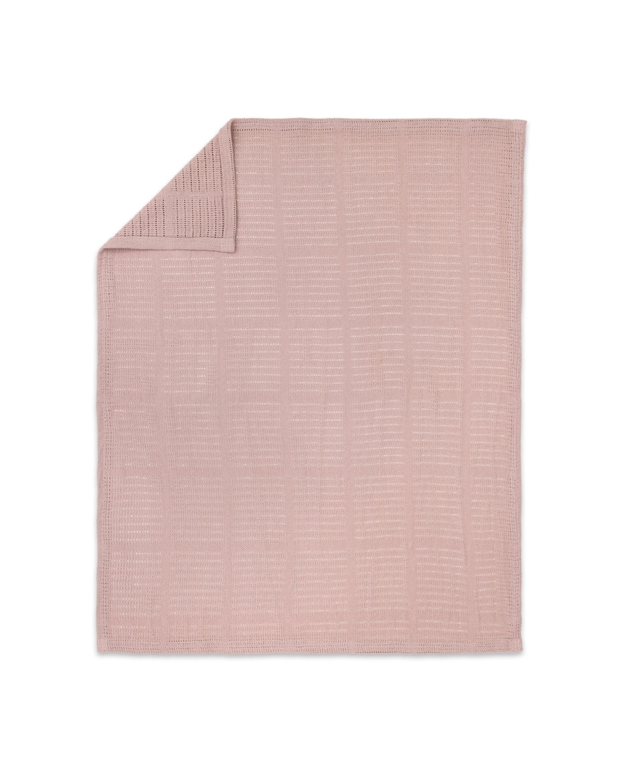 2 Little Haven Cellular Baby Blanket 100 Percent Cotton Breathable All Year Round - Pink, 2 of 3
