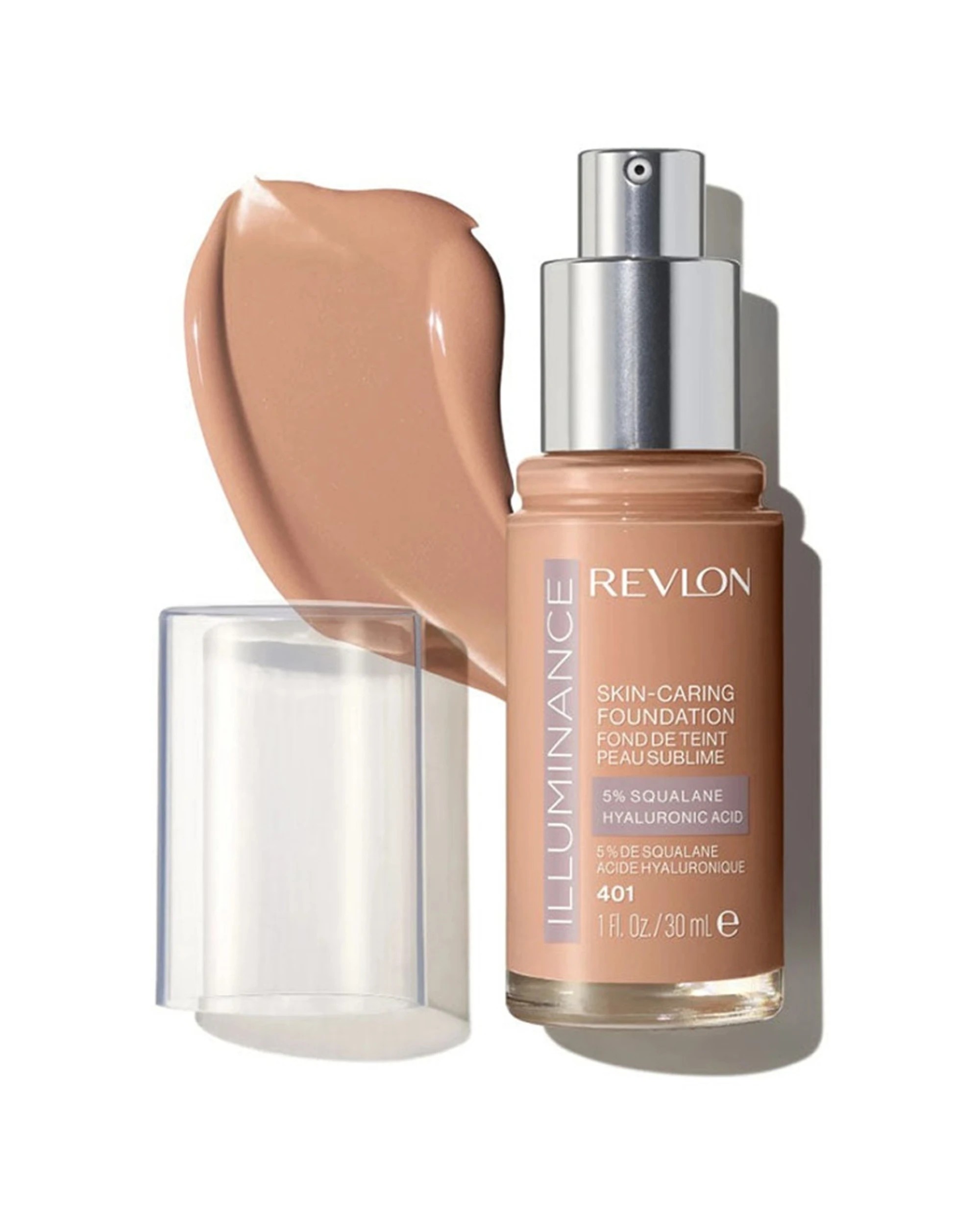 1 Revlon Illuminance Skin Caring Hydrating Foundation 401 Light Coffee - Beige, 1 of 1