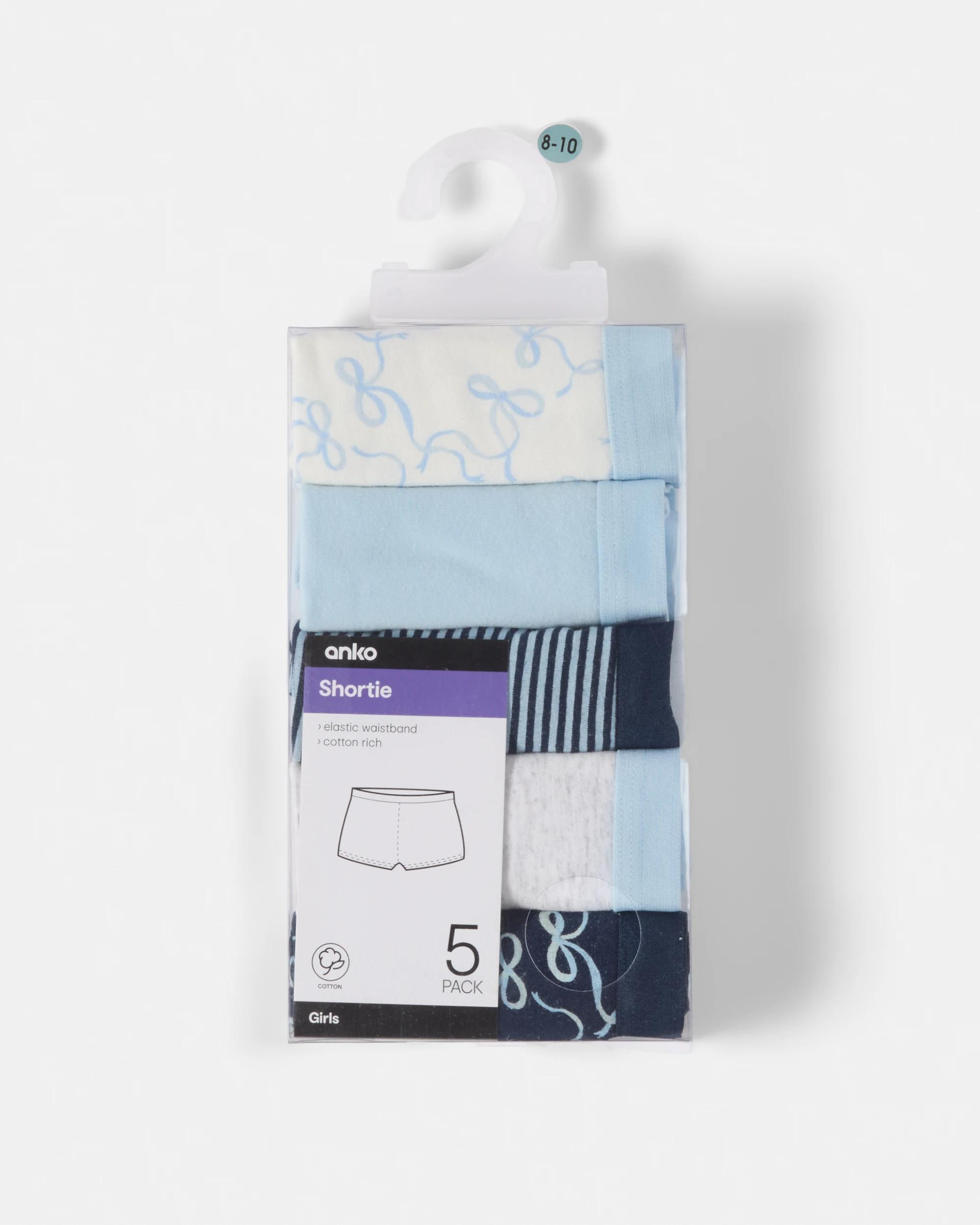 8 5 Pack Print Shorties Blu Shorti, 8 of 8