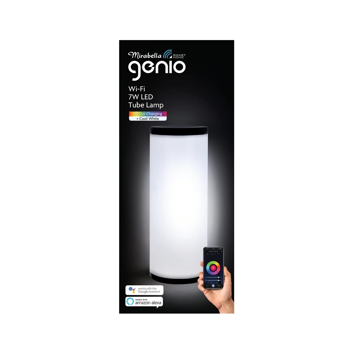 1 Mirabella Genio Wi-Fi Dimmable 7W LED Tube Lamp, 1 of 3
