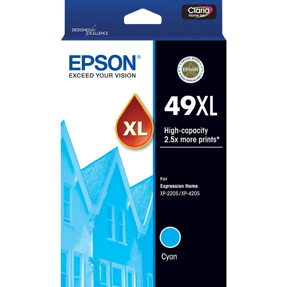 1 Epson 49XL Ink Cartridge Cyan, 1 of 1