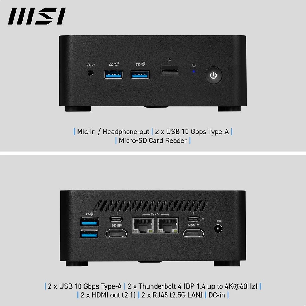 9 MSI Cubi NUC 1M Mini PC Core 7 150U/32GB/1TB/W11Pro, 9 of 9