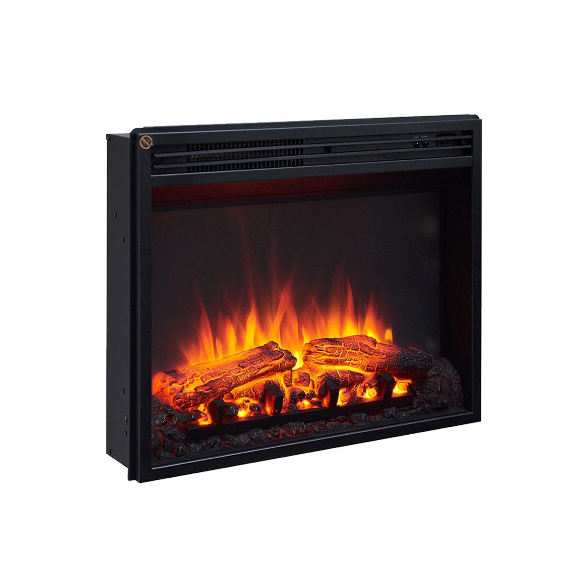 4 Moda Living Aura Electric Fireplace Heater Espresso Oak Mantel Suite - Brown, 4 of 7