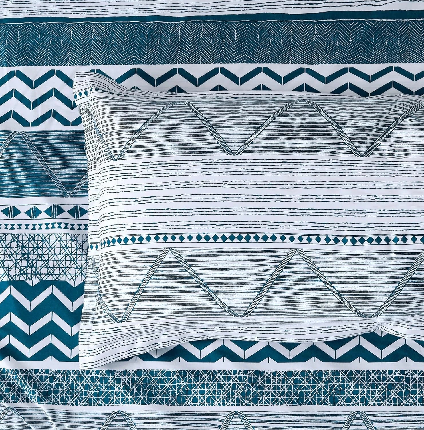 4 CleverPolly Printed Microfibre Reversible Quilt Cover Set - Jasper - King Bed, 4 of 6