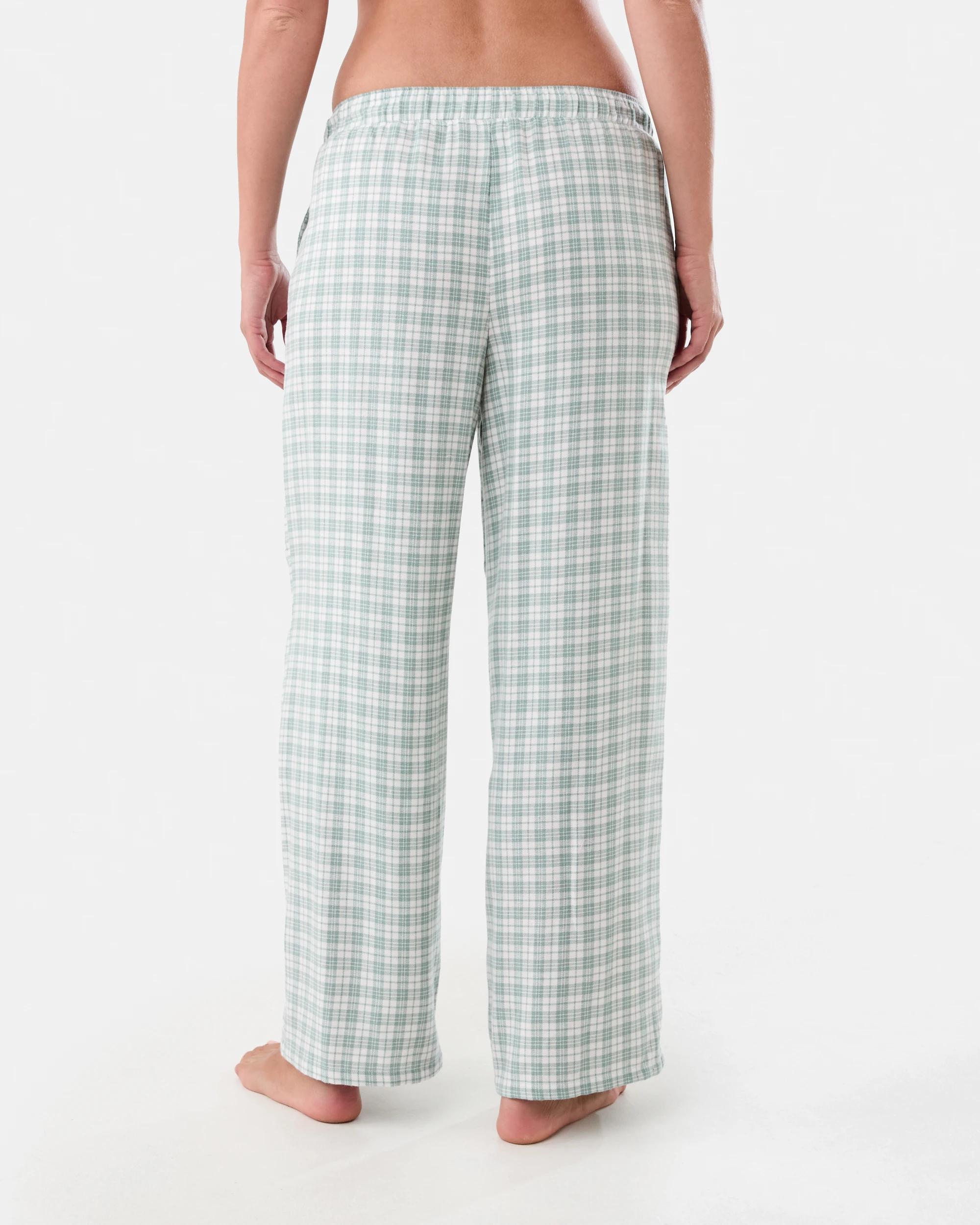 3 Boyfriend Flannel Pants Grn Check, 3 of 6
