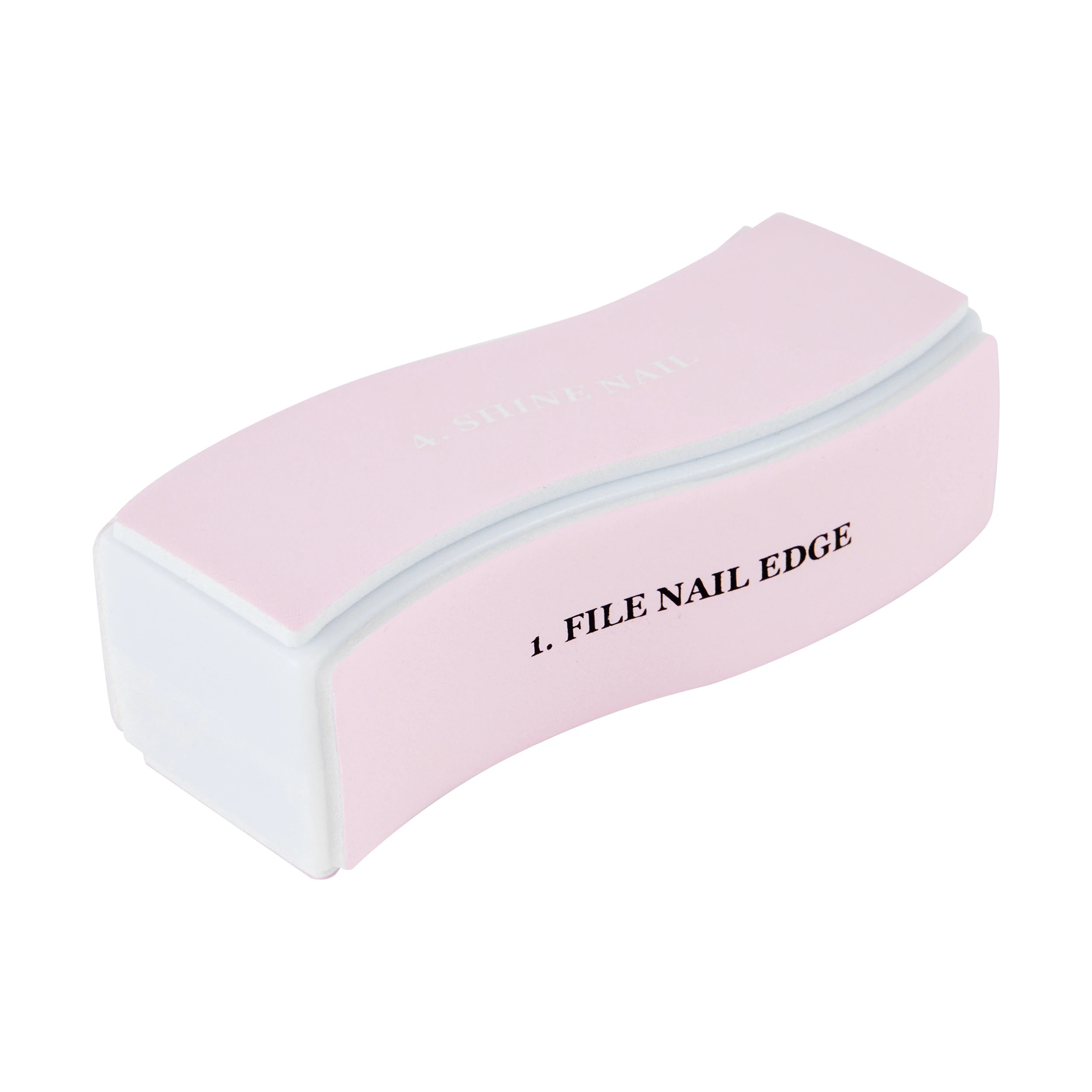 2 OXX Cosmetics Wave Nail Buffer - Pink and White, 2 of 7