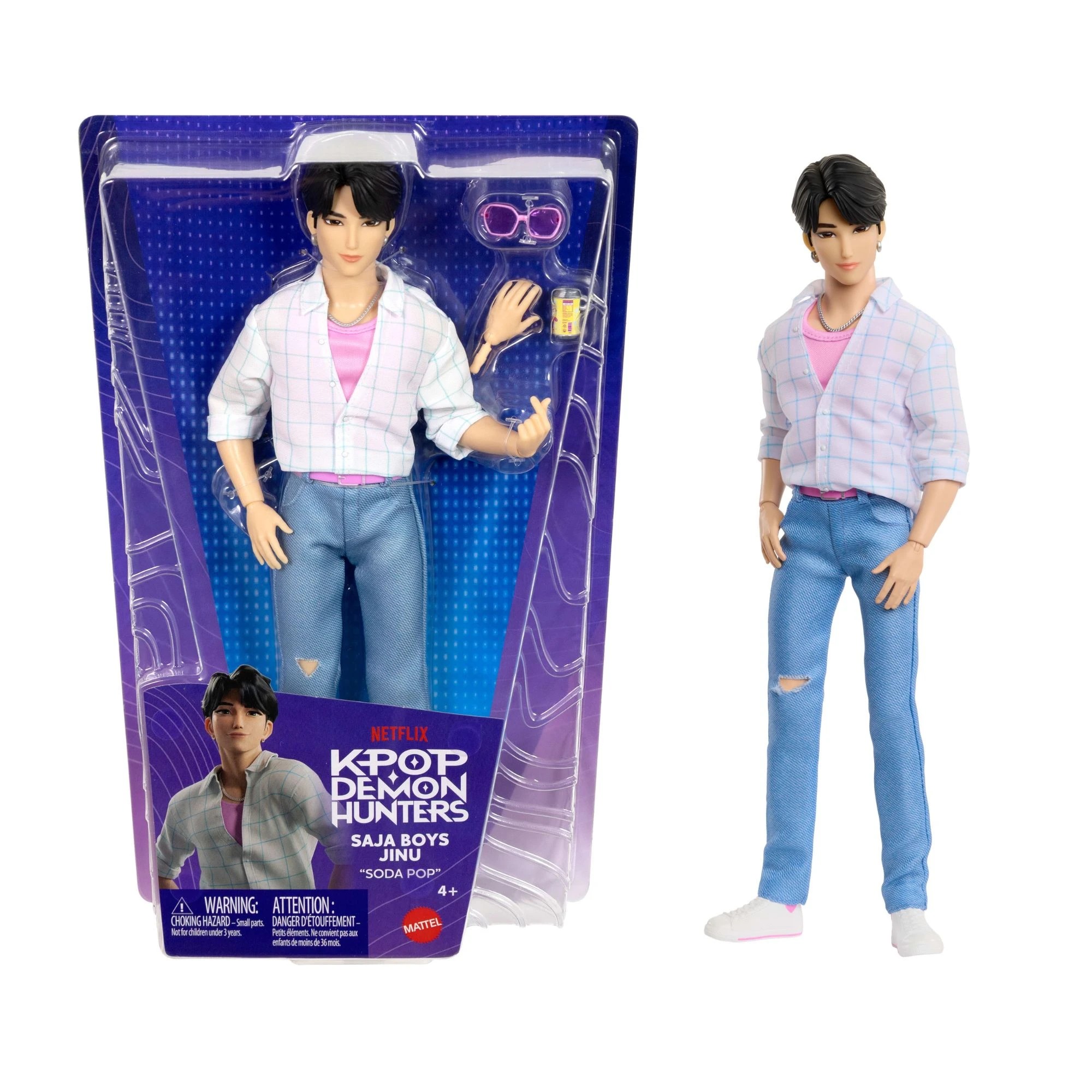 1 KPop Demon Hunters: Saja Boys Jinu Fashion Doll, 1 of 7