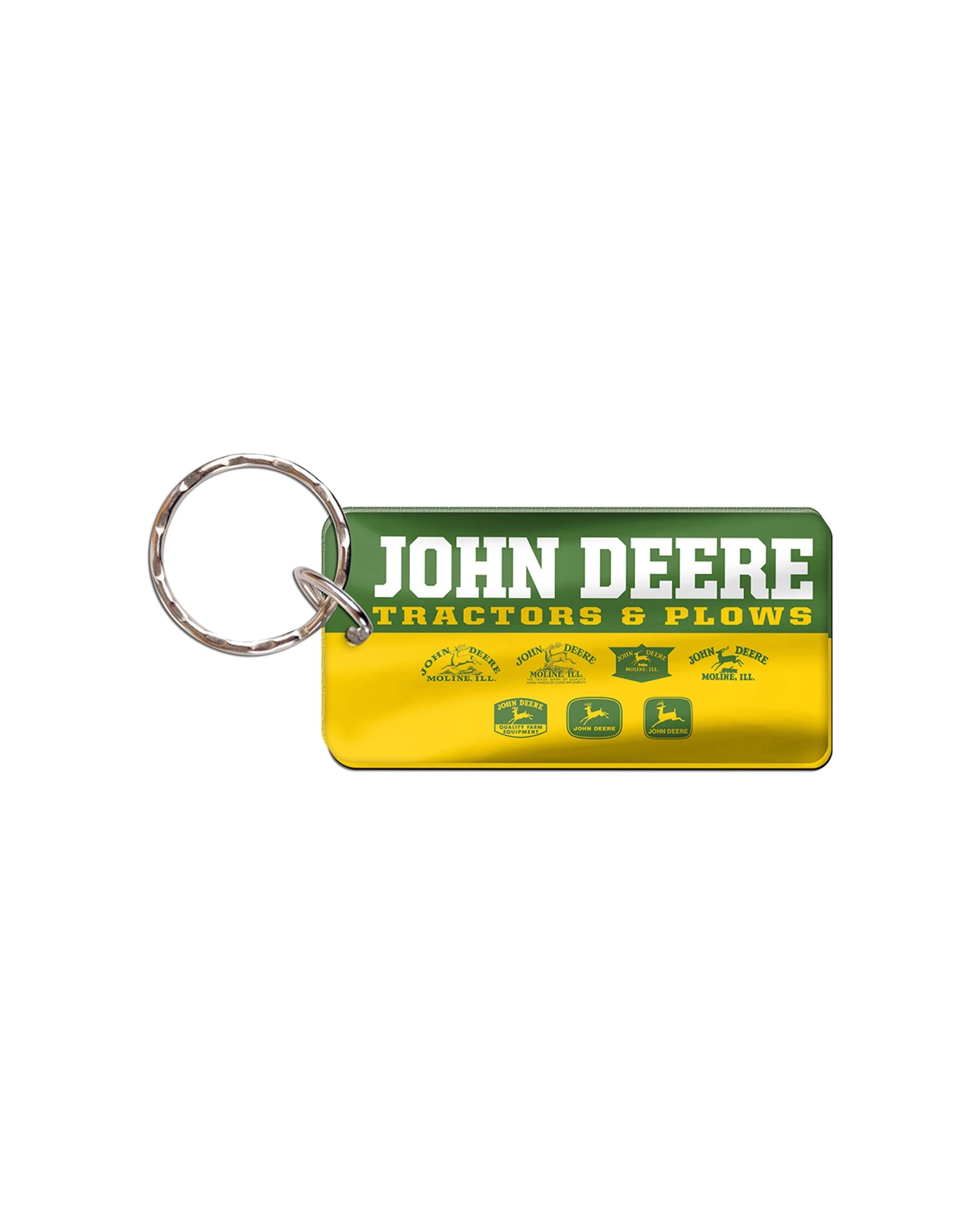 1 John Deere Rectangle Key Ring Vintage Premium Acylic - One Size - Multi, 1 of 1