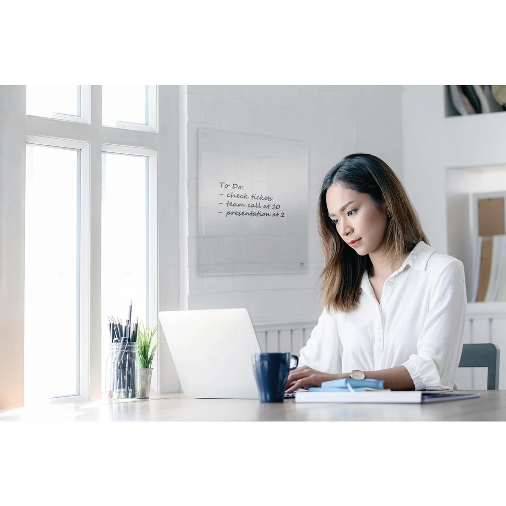 4 Nobo Acrylic Home Whiteboard for Wall or Desktop 450 x 450 mm, 4 of 5