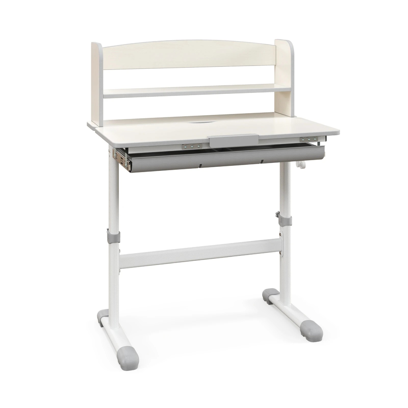 1 Costway Study Desk Height Adjustable Writing Table - Grey, 1 of 3