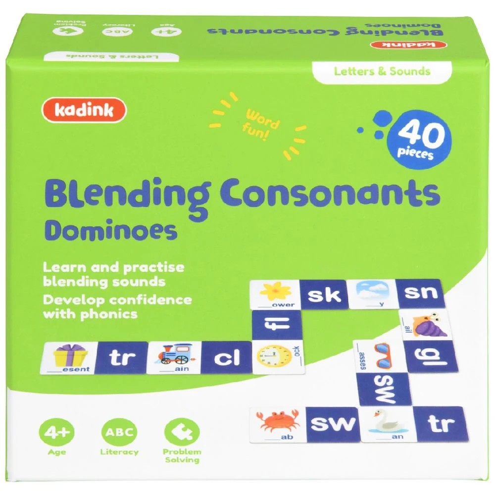1 Kadink Dominoes Blending Sounds 40 Pack, 1 of 5