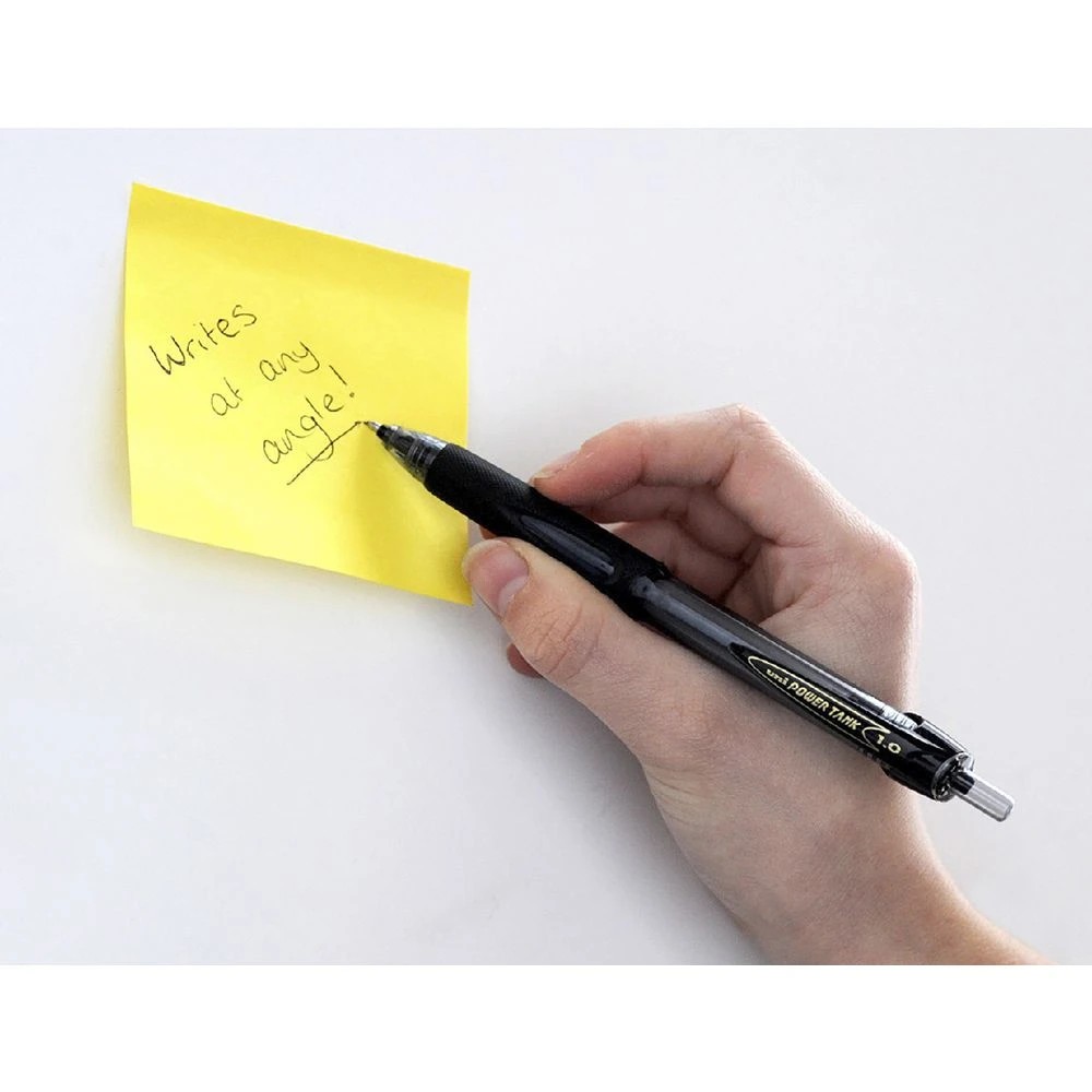 3 Uni Power Tank Retractable Ballpoint Pens Blue 4 Pack, 3 of 4