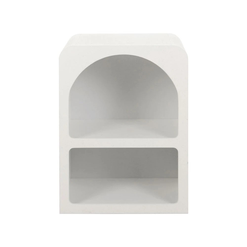 3 Artiss 2x Bedside Table 2 Shelves - ARCHED - White, 3 of 6