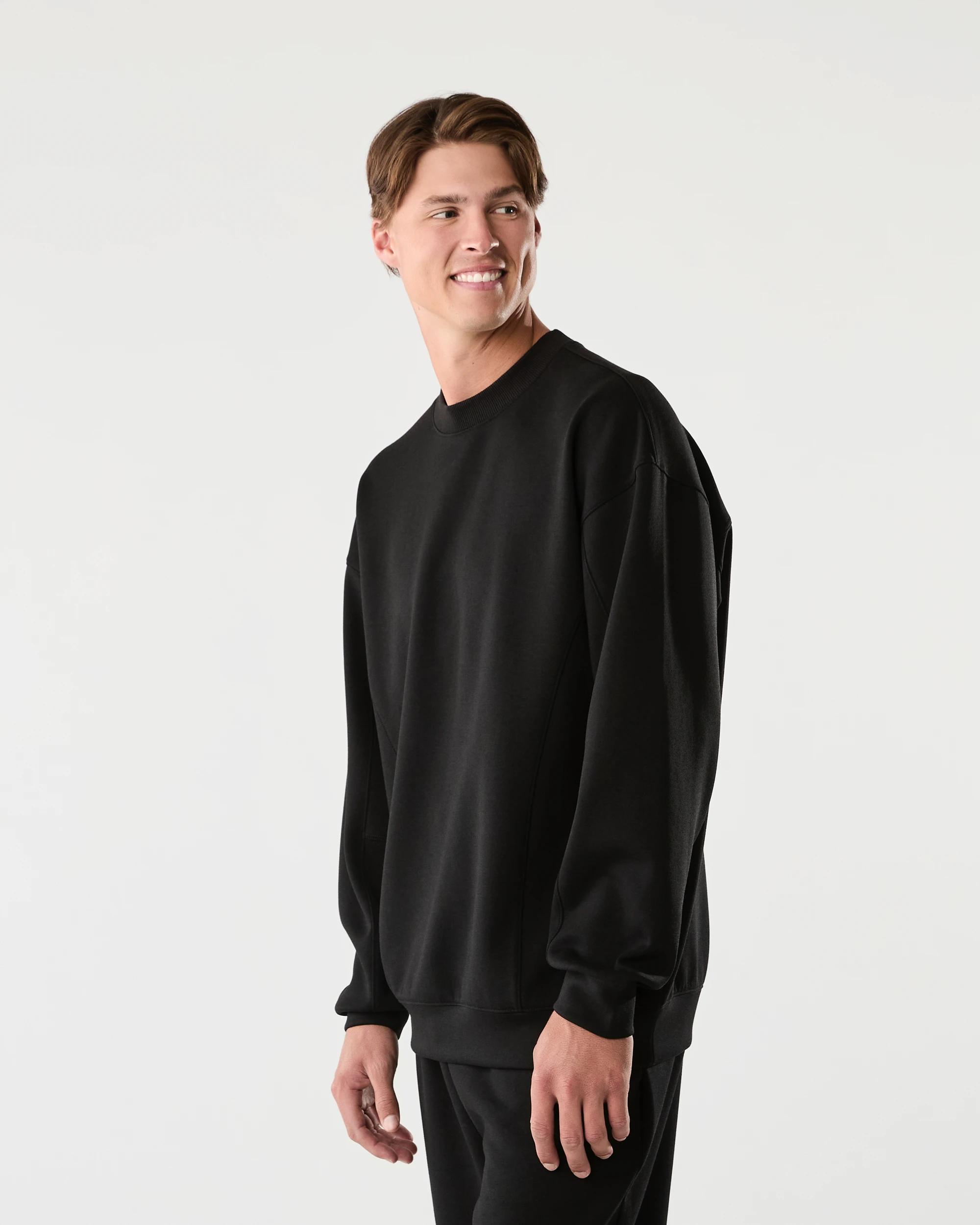 2 Active Mens Relaxed Scuba Crew Neck T-shirt Black, 2 of 7