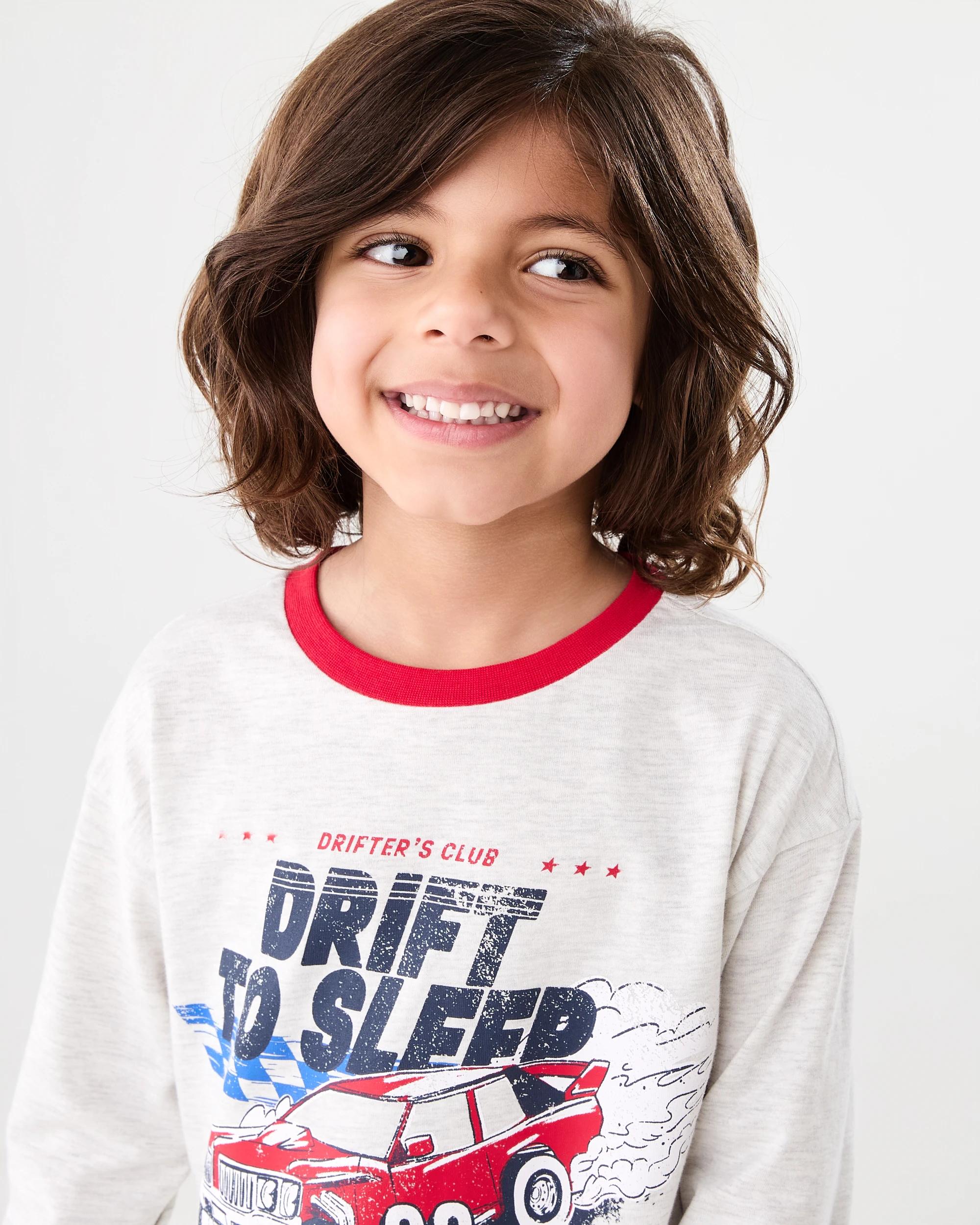 2 Jersey Pyjama Set Gry Car, 2 of 6