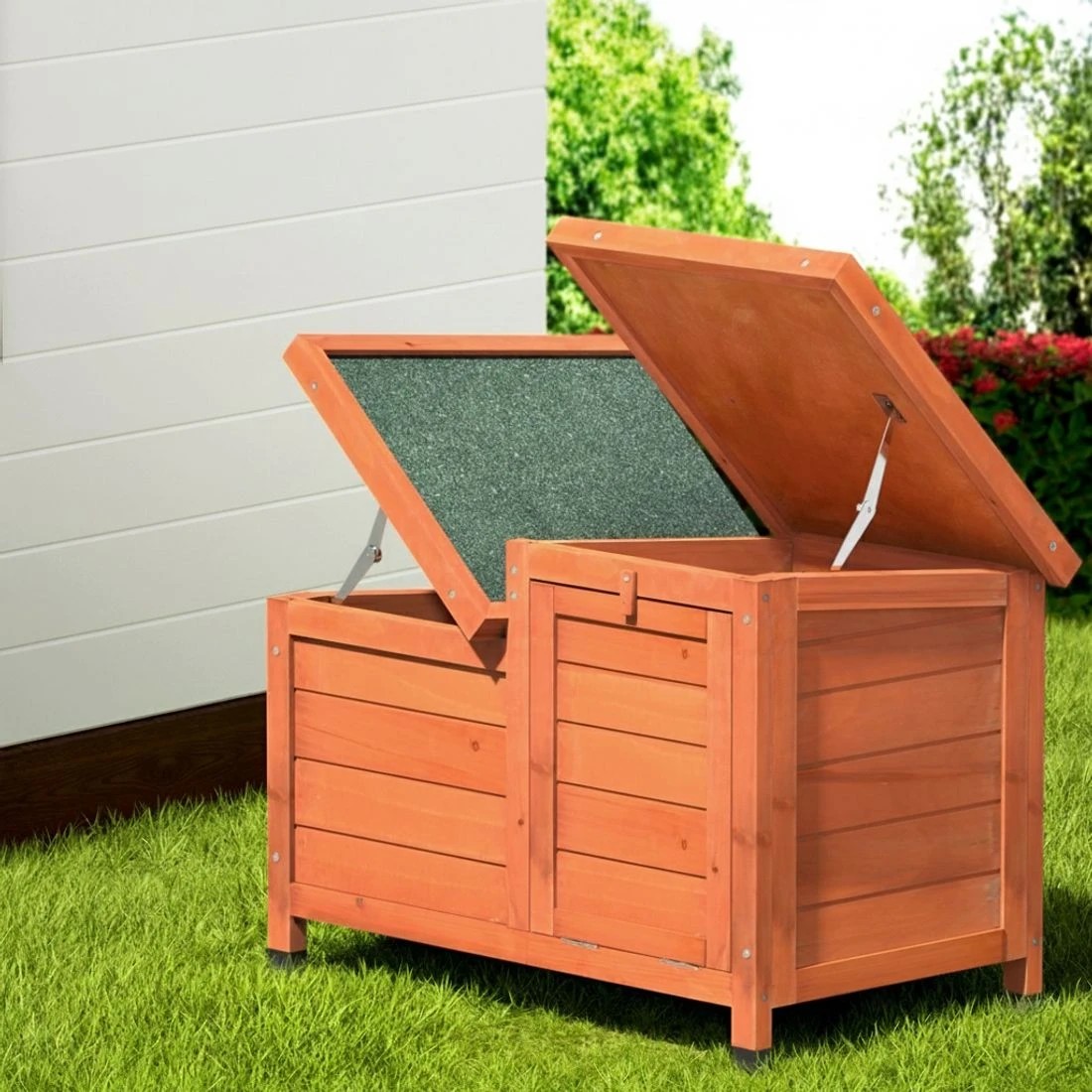 5 i.Pet Rabbit Hutch Outdoor Cat House Wooden Shelter Condo Small Enclosure - Multi, 5 of 6