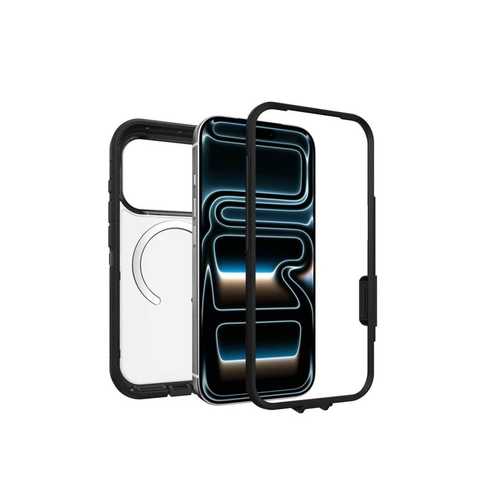 2 OtterBox Defender Pro XT Case iPhone 18 Pro Clear/Black, 2 of 5