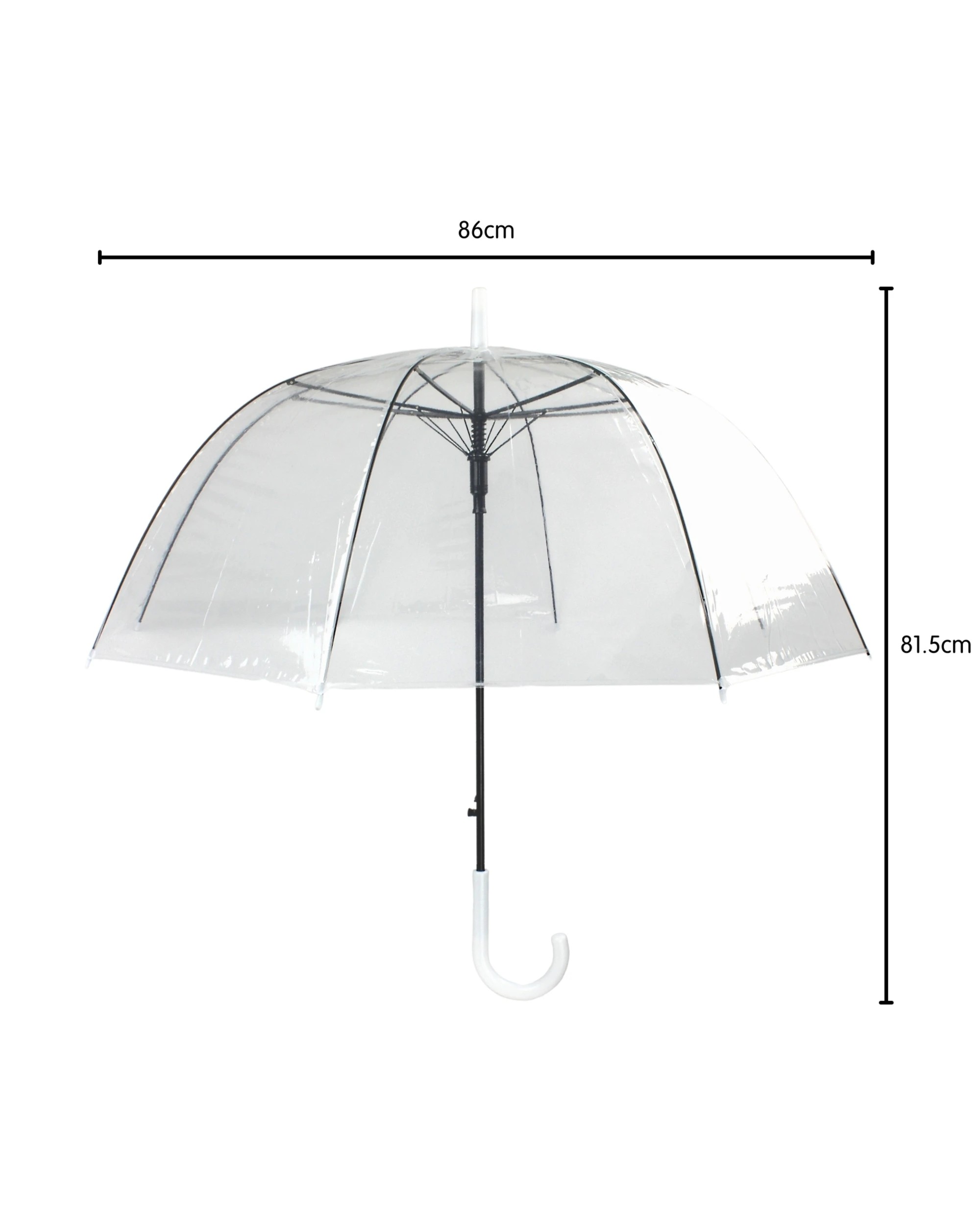 2 Gold Star Dome Umbrella 81cm - Clear, 2 of 3