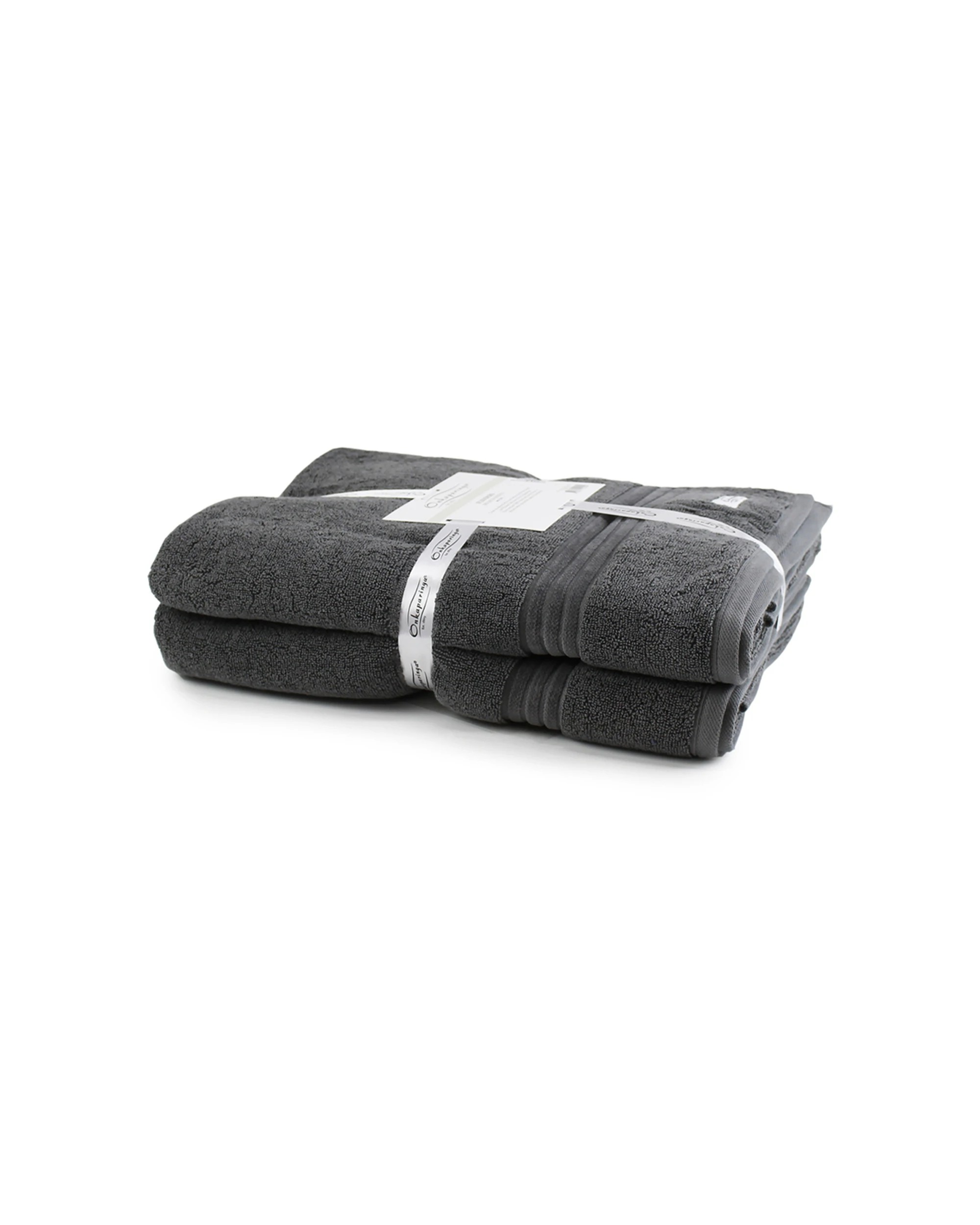 3 Onkaparinga 2pc 90x167cm Cotton Bath Sheets 600gsm Soft Towels. - Grey, 3 of 3