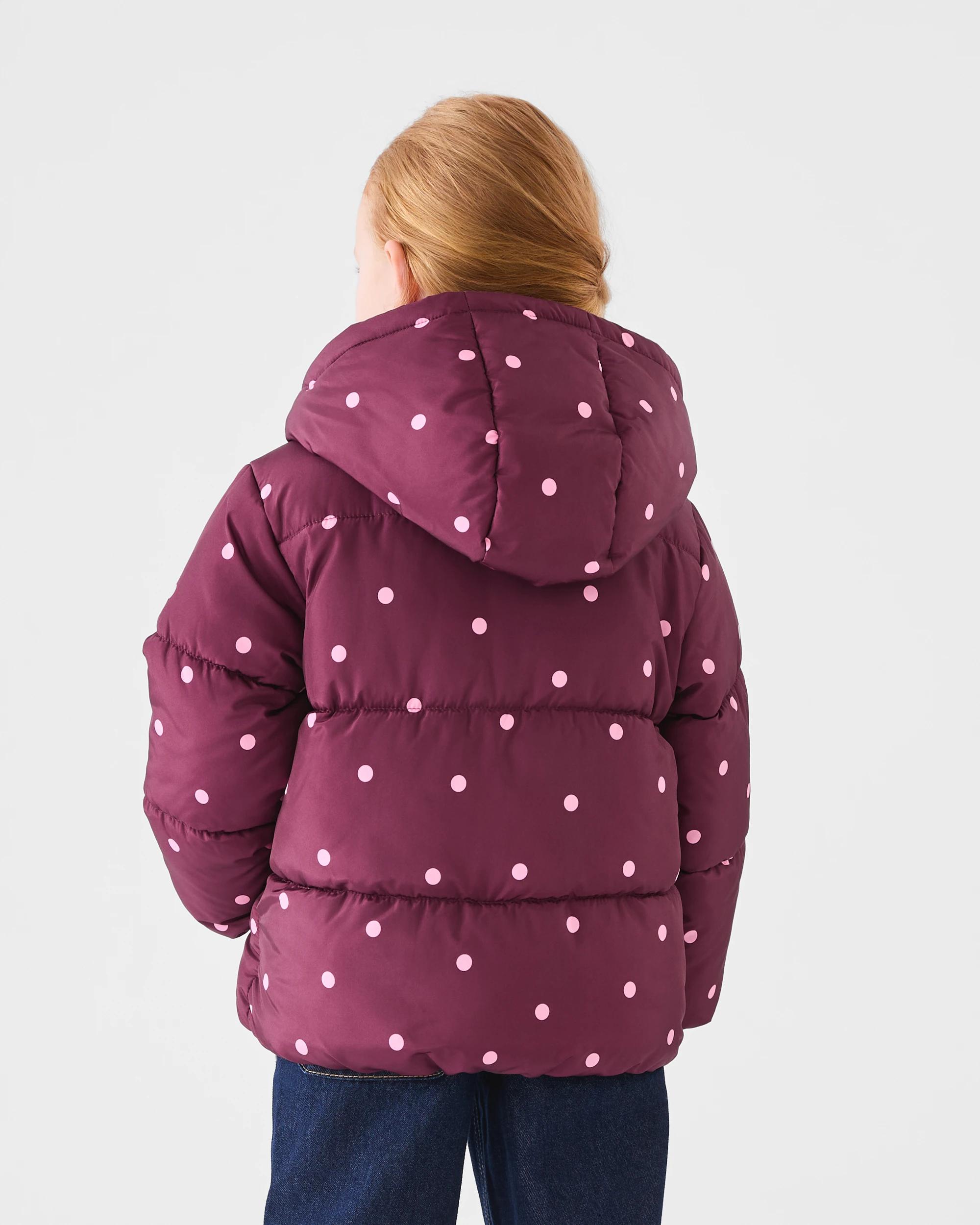 2 Puffer Jacket Maron Dots, 2 of 8