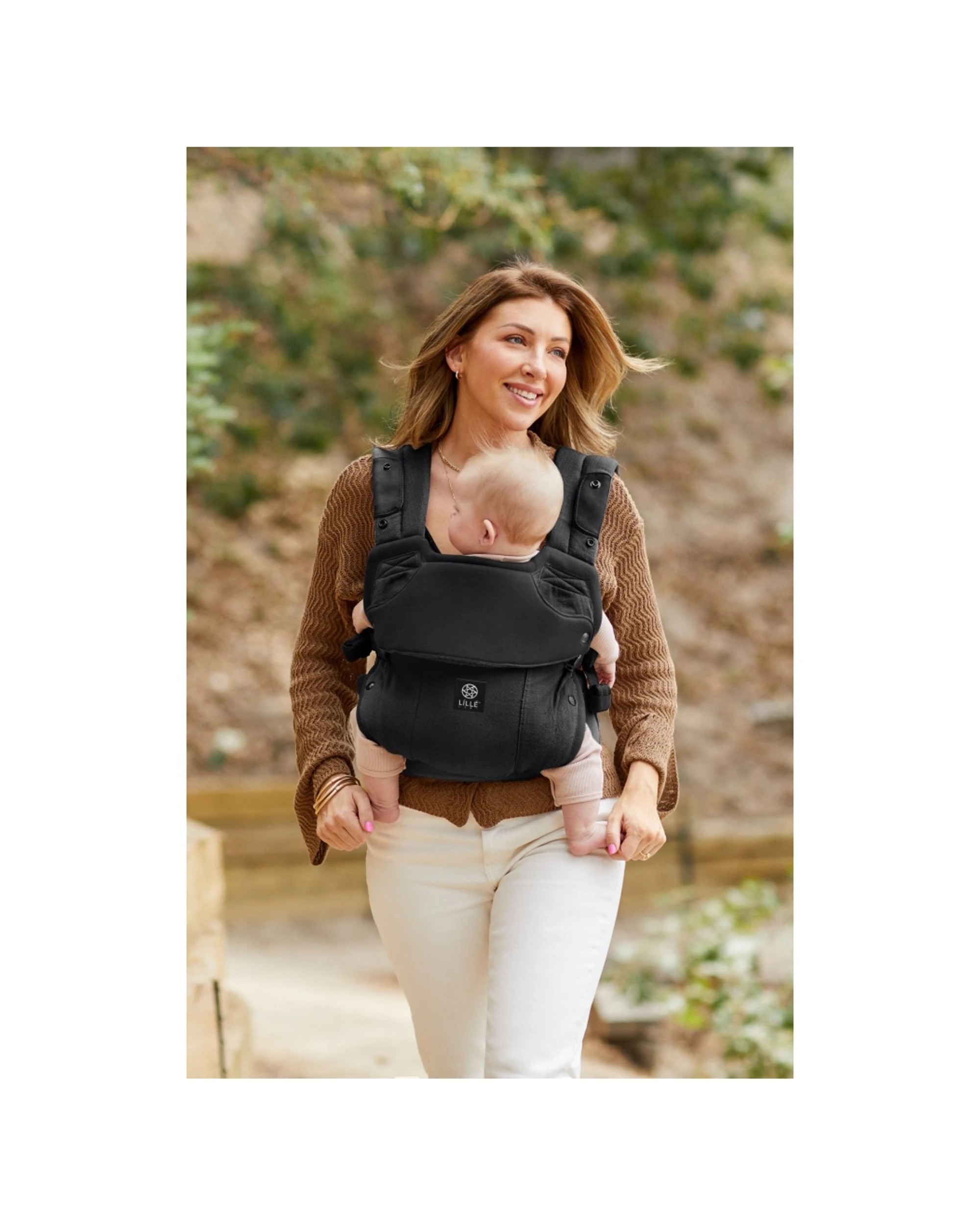 3 LilleBaby Babystudio Elevate 6-in-1 Hip Healthy Baby Newborn Adjustable - Black, 3 of 4