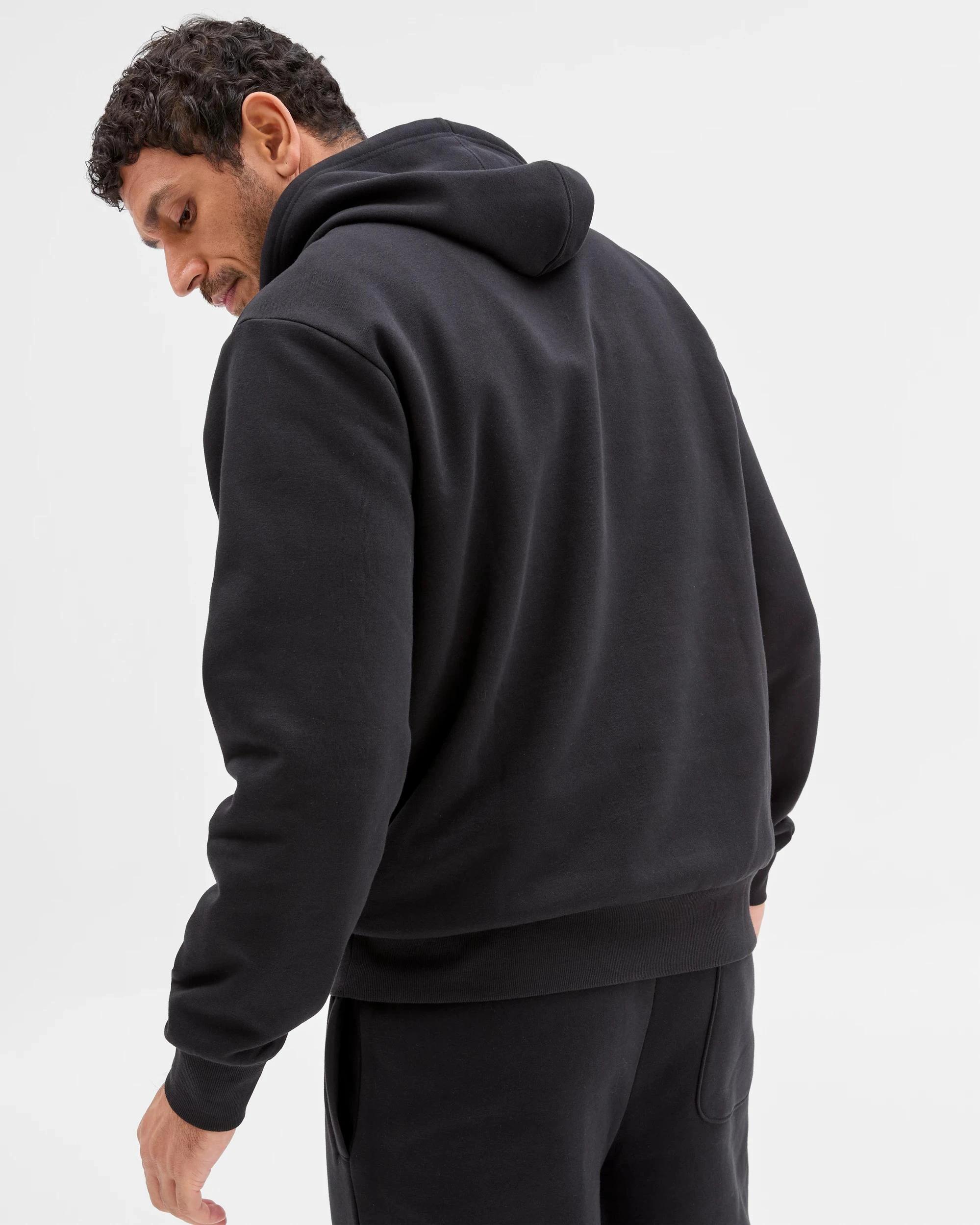 5 Target Man Australian Cotton Blend Popover Hoodie BLACK, 5 of 6