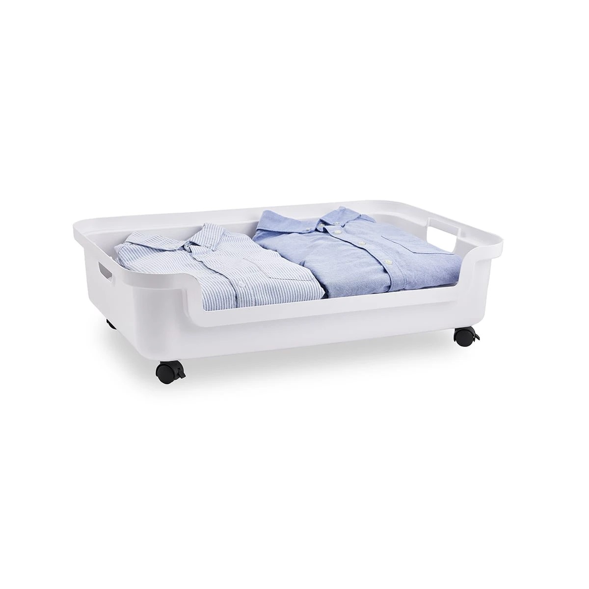 4 Underbed Storage Tub with Wheels - Medium, White, 4 of 5