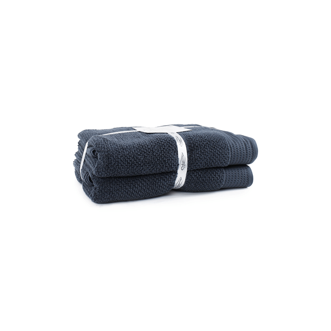 2 Onkaparinga 2pc Avalon Cotton Bath Sheets 90x167cm 550gsm Midnight Set
 - Blue, 2 of 3