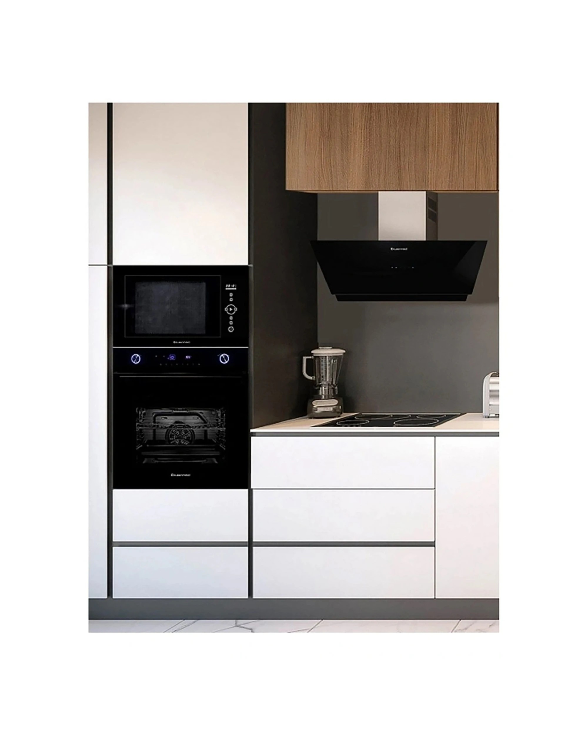 2 Kleenmaid Built-In Multifunction Electric Convection Oven 82L 60cm Glass Black, 2 of 5