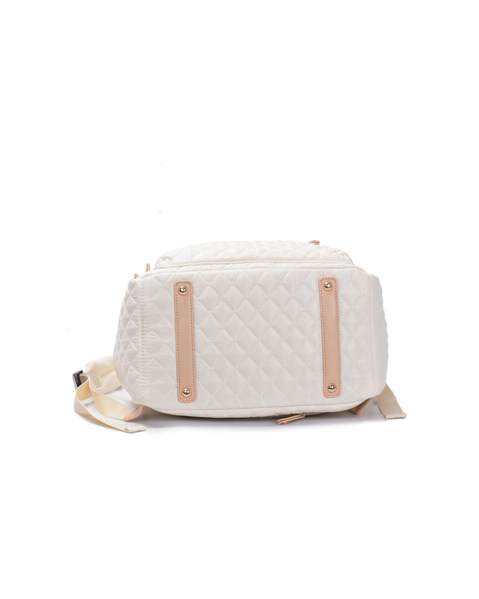 4 Tosca Metro Quilted Oxford Travel 15" Laptop Backpack - Beige, 4 of 9