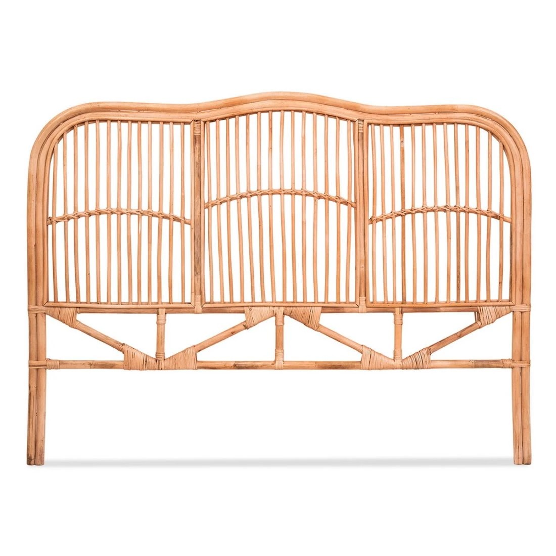 4 Artiss Bed Headboard Queen Bedhead Rattan
 - brown, 4 of 7