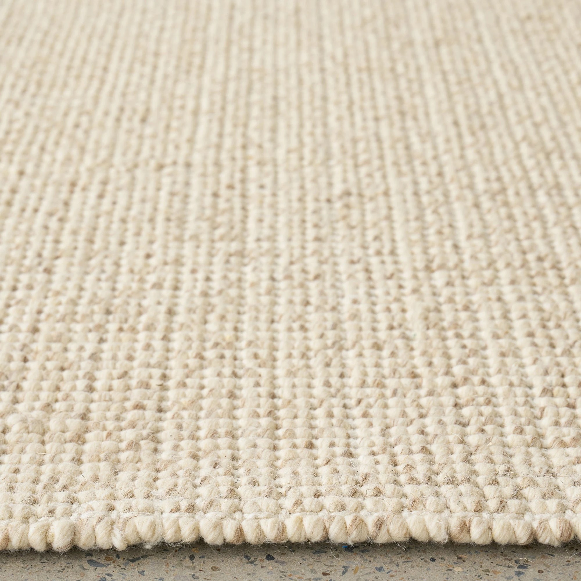 6 Common Ground Rugs Cadence Parker 280x190cm - Large Wool & Jute Rug - White, 6 of 7