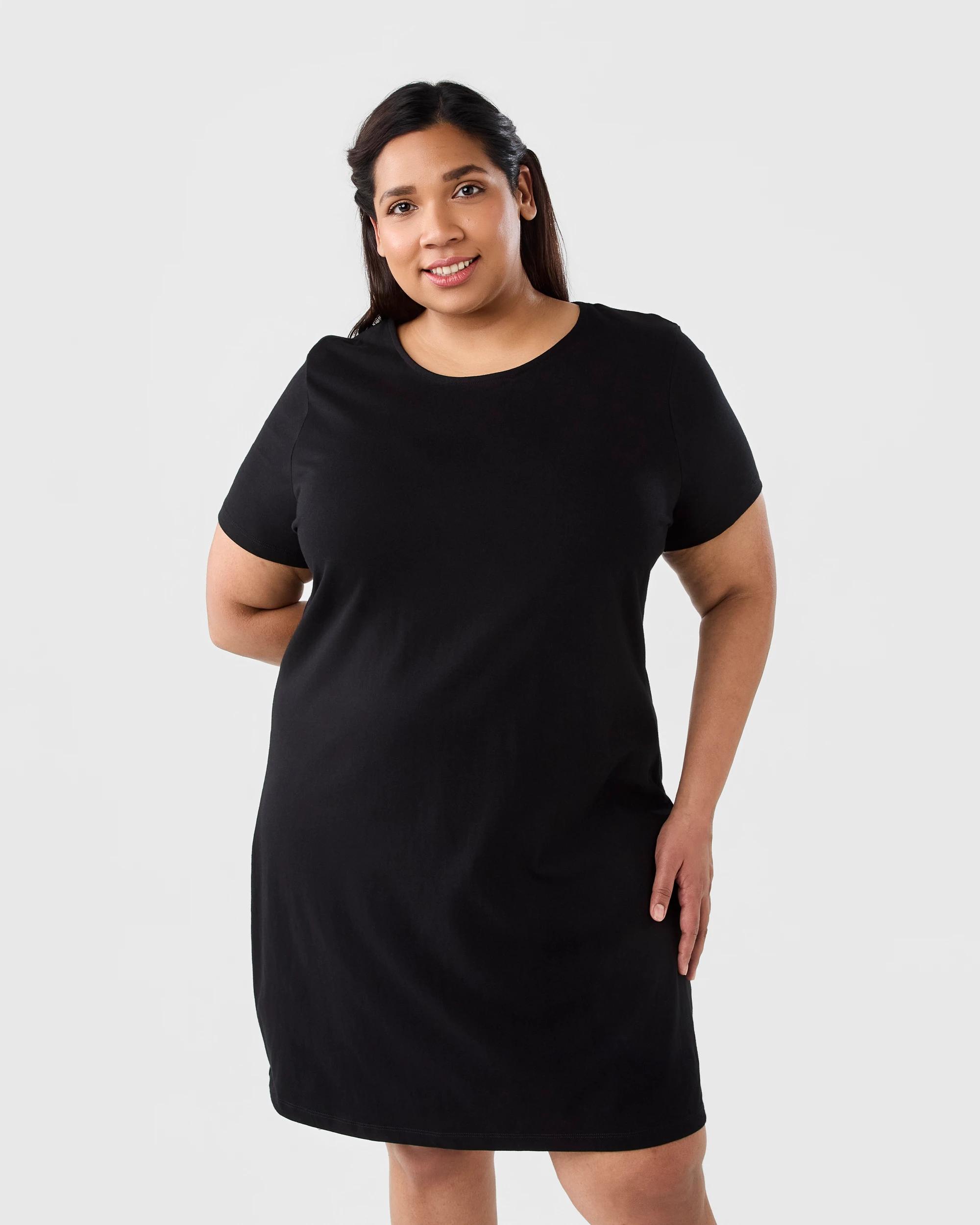 black plus size t shirt dress Curve Short Sleeve T-shirt Select Pants Waists Size:31W this versatile maxi dress partydressing Sleeveless V-Neck A-Line Midi
