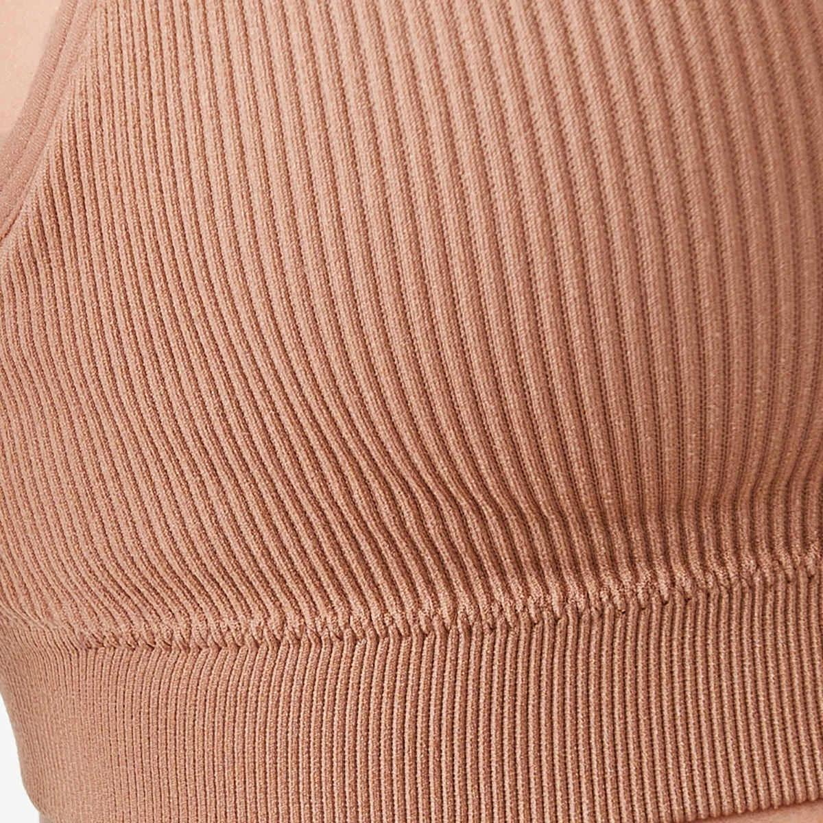 6 Seamfree Rib T-shirt Bra SOFT CLAY, 6 of 6