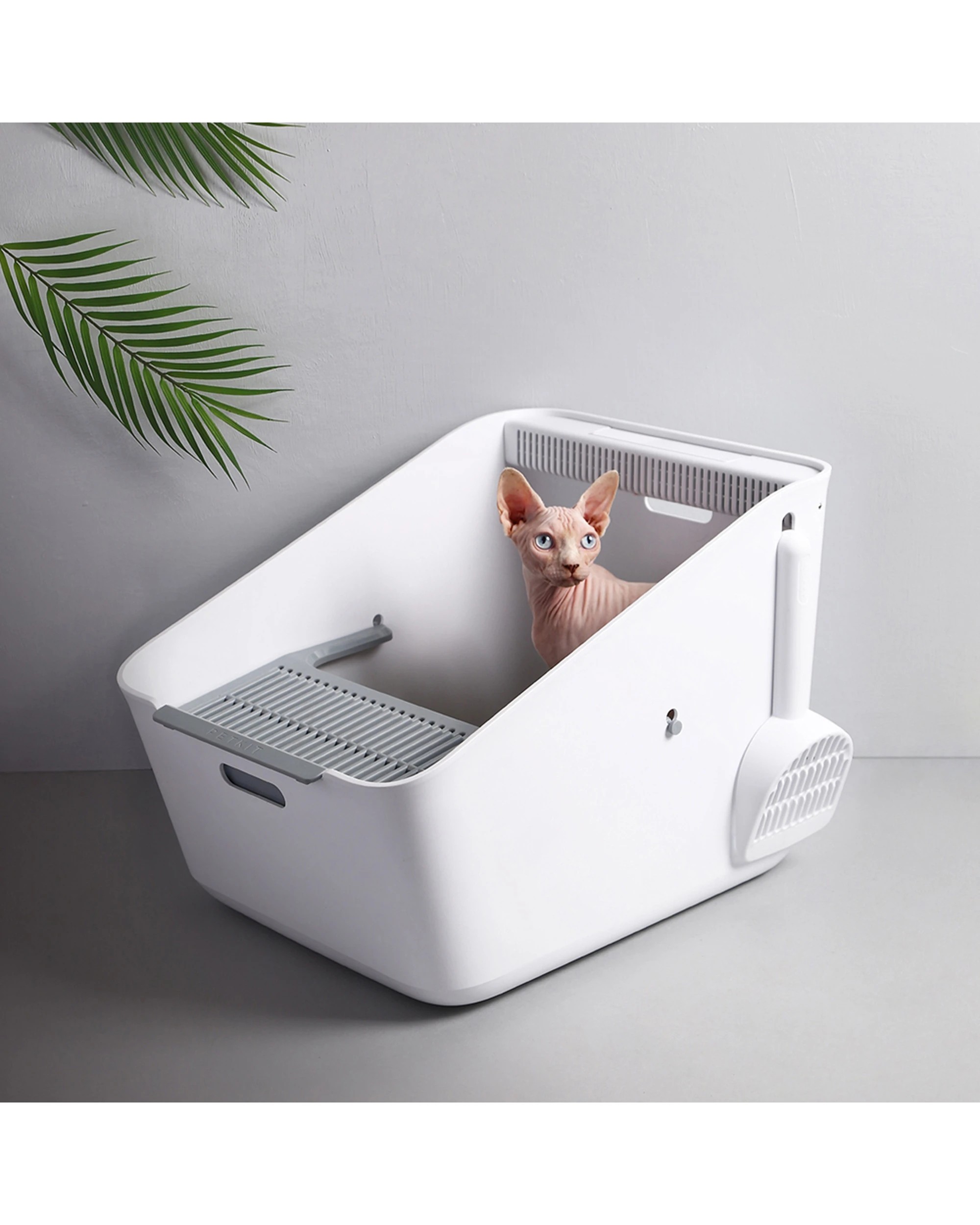 4 Petkit Pura Cat Litter Tray Box Toilet With Scoop Automatic Odour Removal - White, 4 of 6