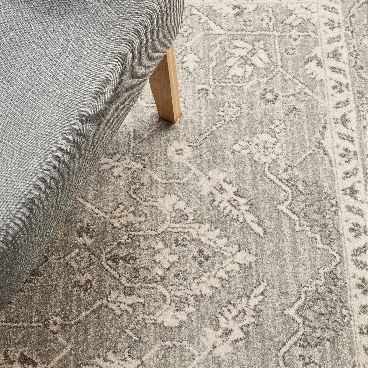 8 Common Ground Rugs Encore 261 290x200cm - Large Pet Friendly Floor Rug - Silver, 8 of 9