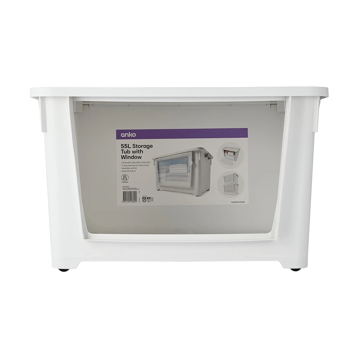 10 55L Storage Tub with Window, 10 of 10