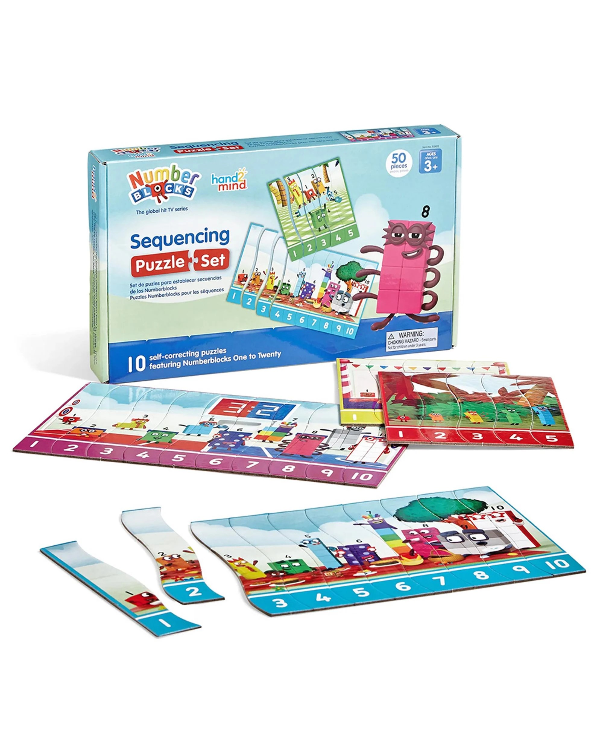 1 Numberblocks Sequencing Puzzle Set, 1 of 5