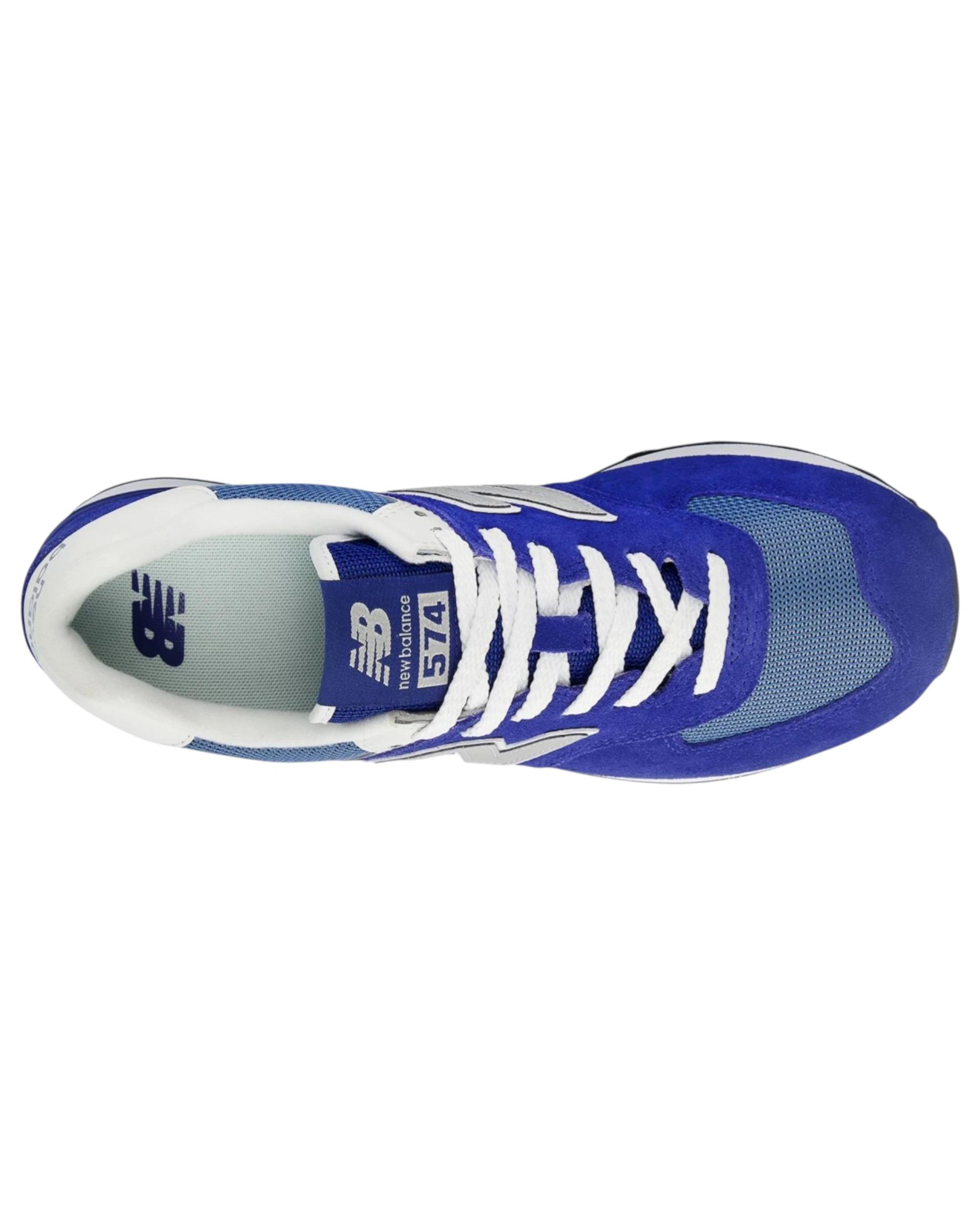 6 New Balance Mens 574 Navy/ White Athletic Shoes NAVY/WHITE, 6 of 8