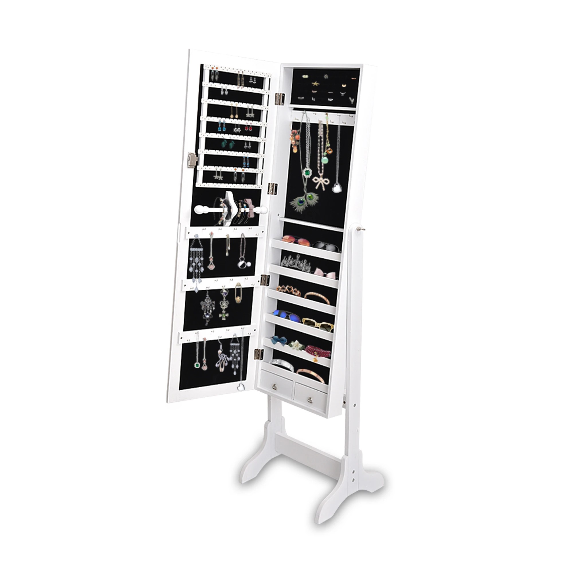 2 Levede Mirror Jewellery Cabinet, 2 of 5